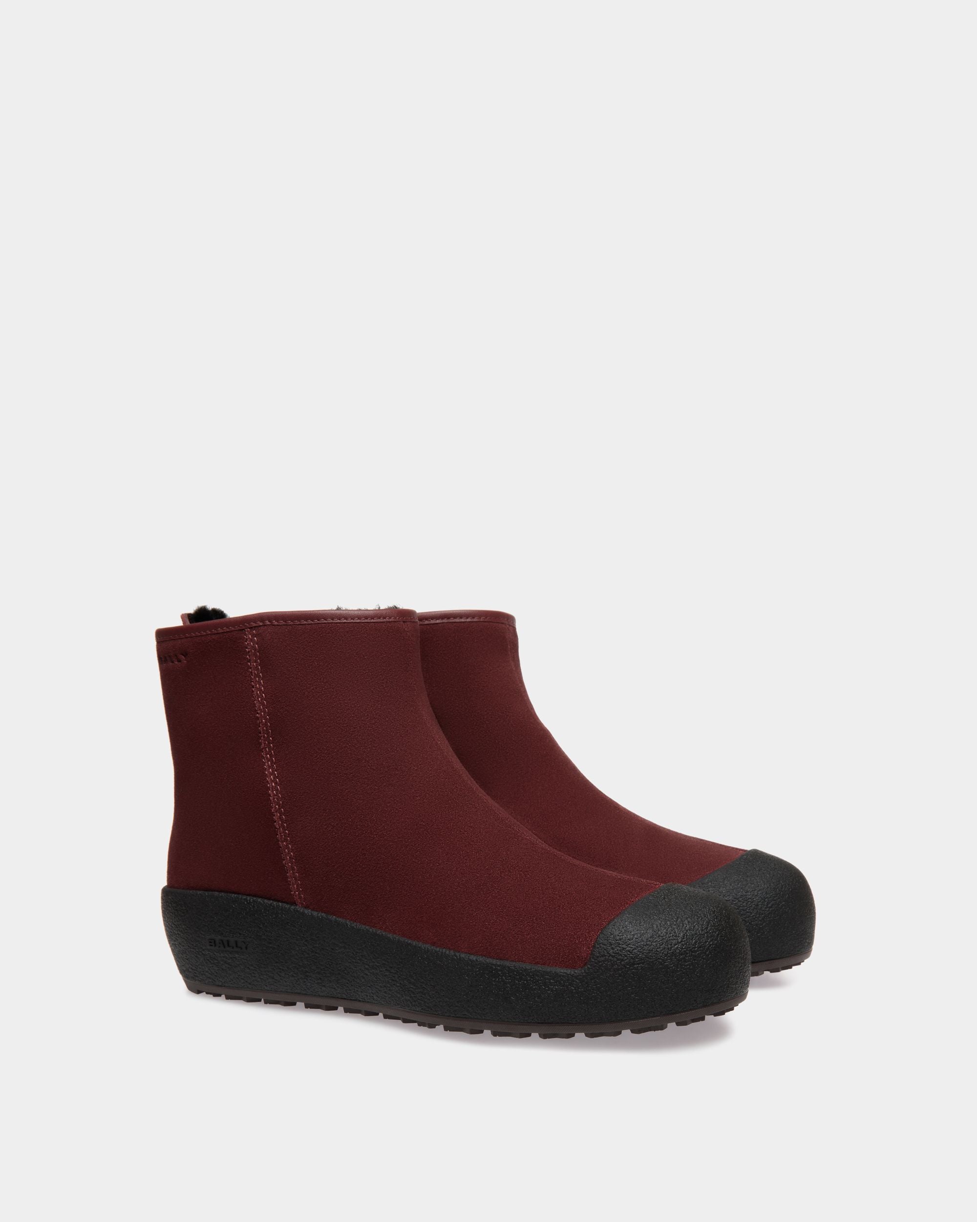 Bally Global - Bally Curling ブーティ レッド スエード - レッド
