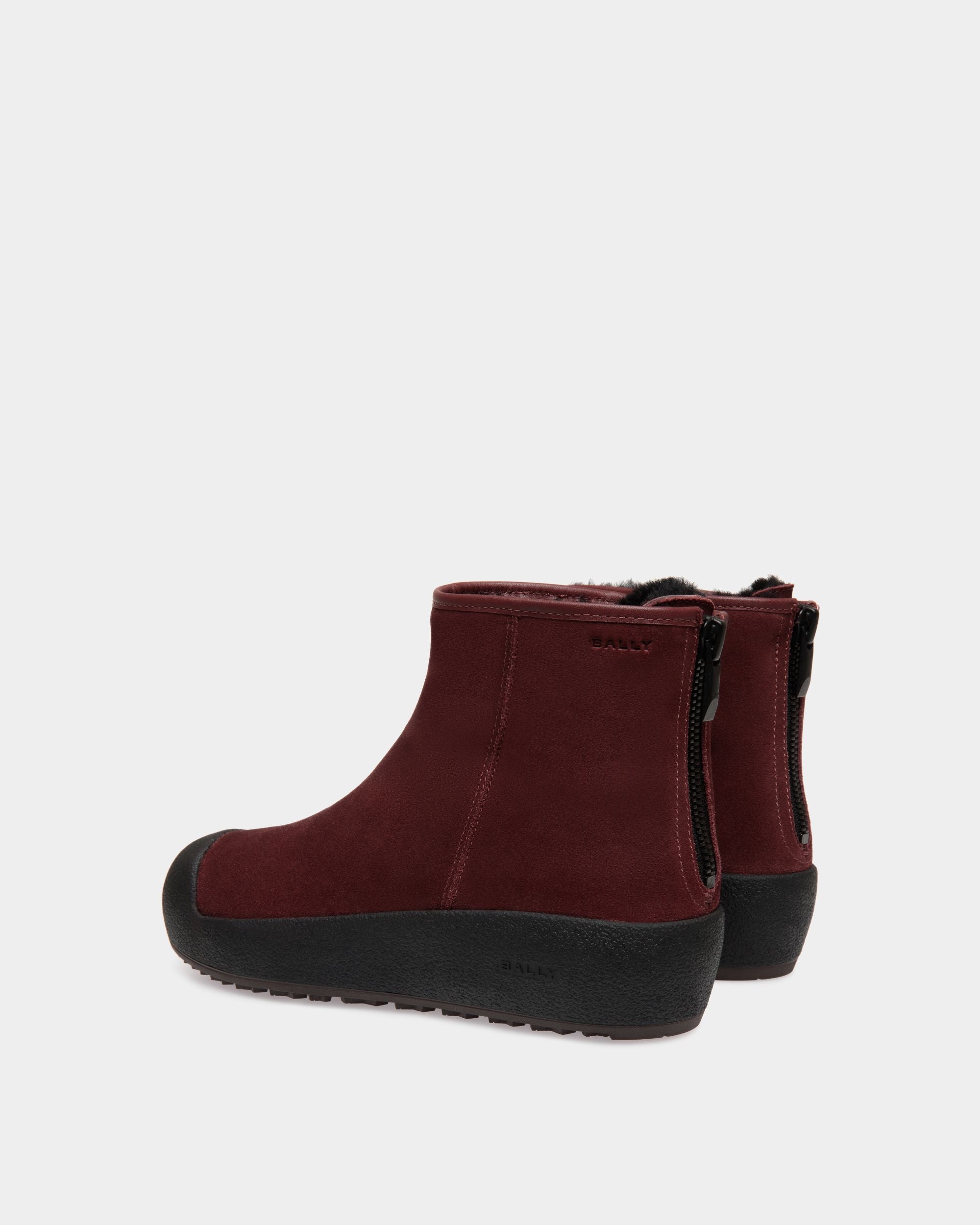 Bally Global - Bally Curling ブーティ レッド スエード - レッド