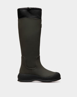 Frei ブーツ Military Green ラバーコーティングレザー