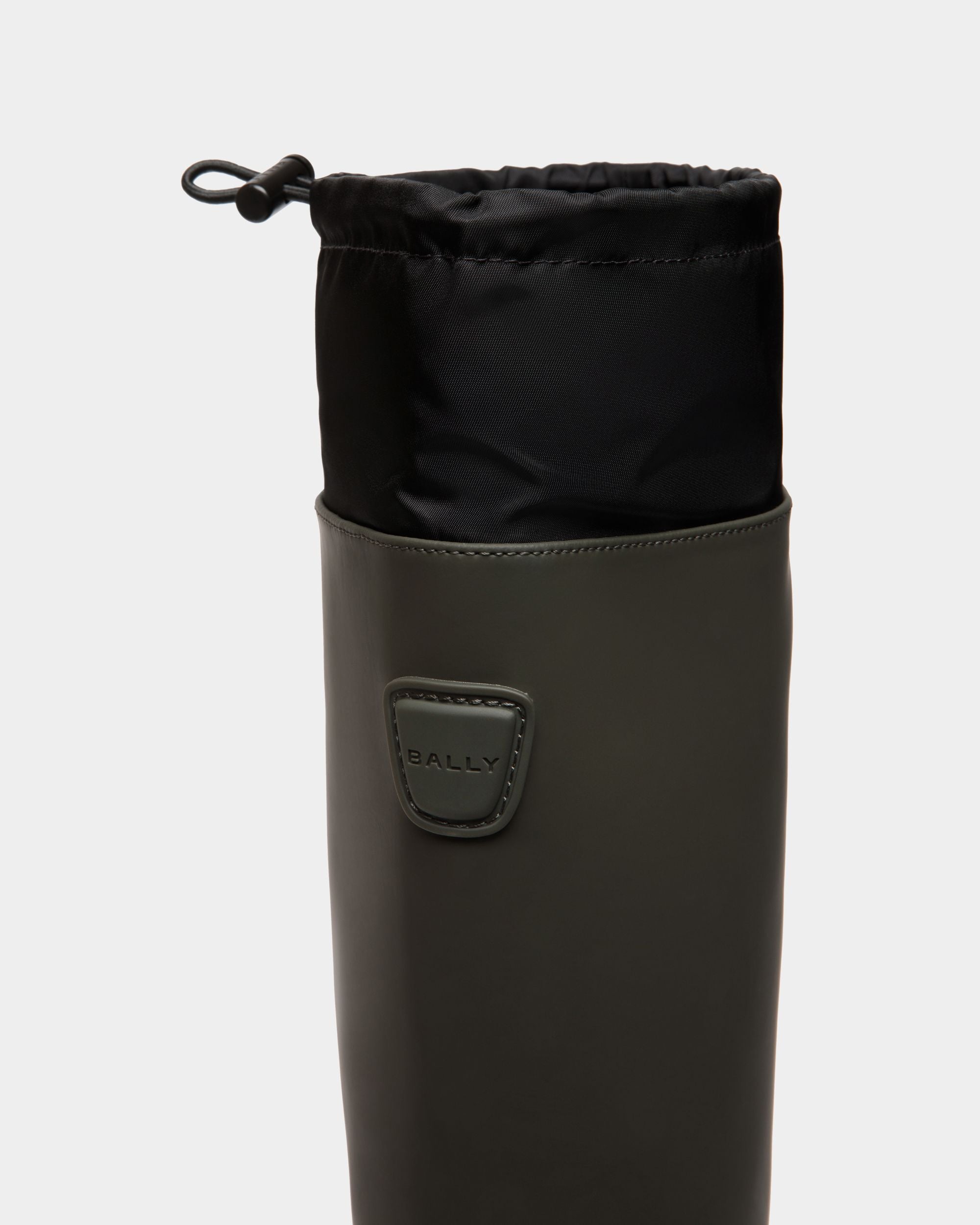 Bally Global - Frei ブーツ Military Green ラバーコーティングレザー - グリーン