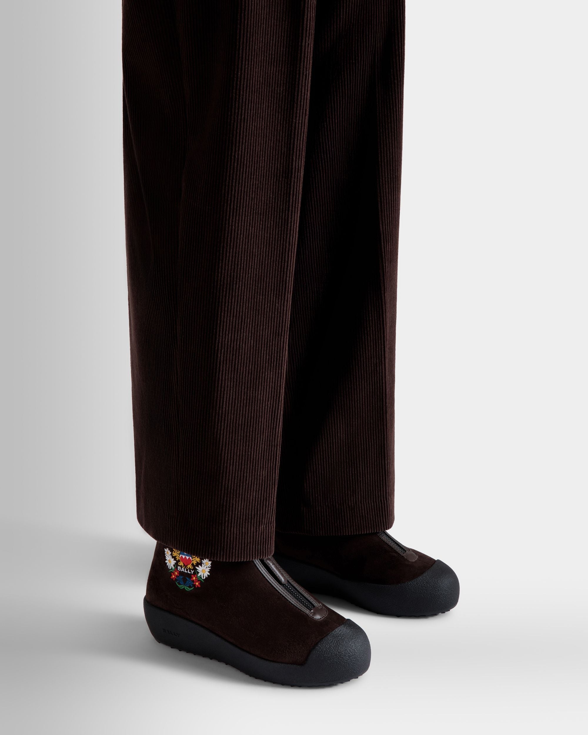 Bally Global - Winter Capsule Capsule Bootie in Brown Suede - Brown