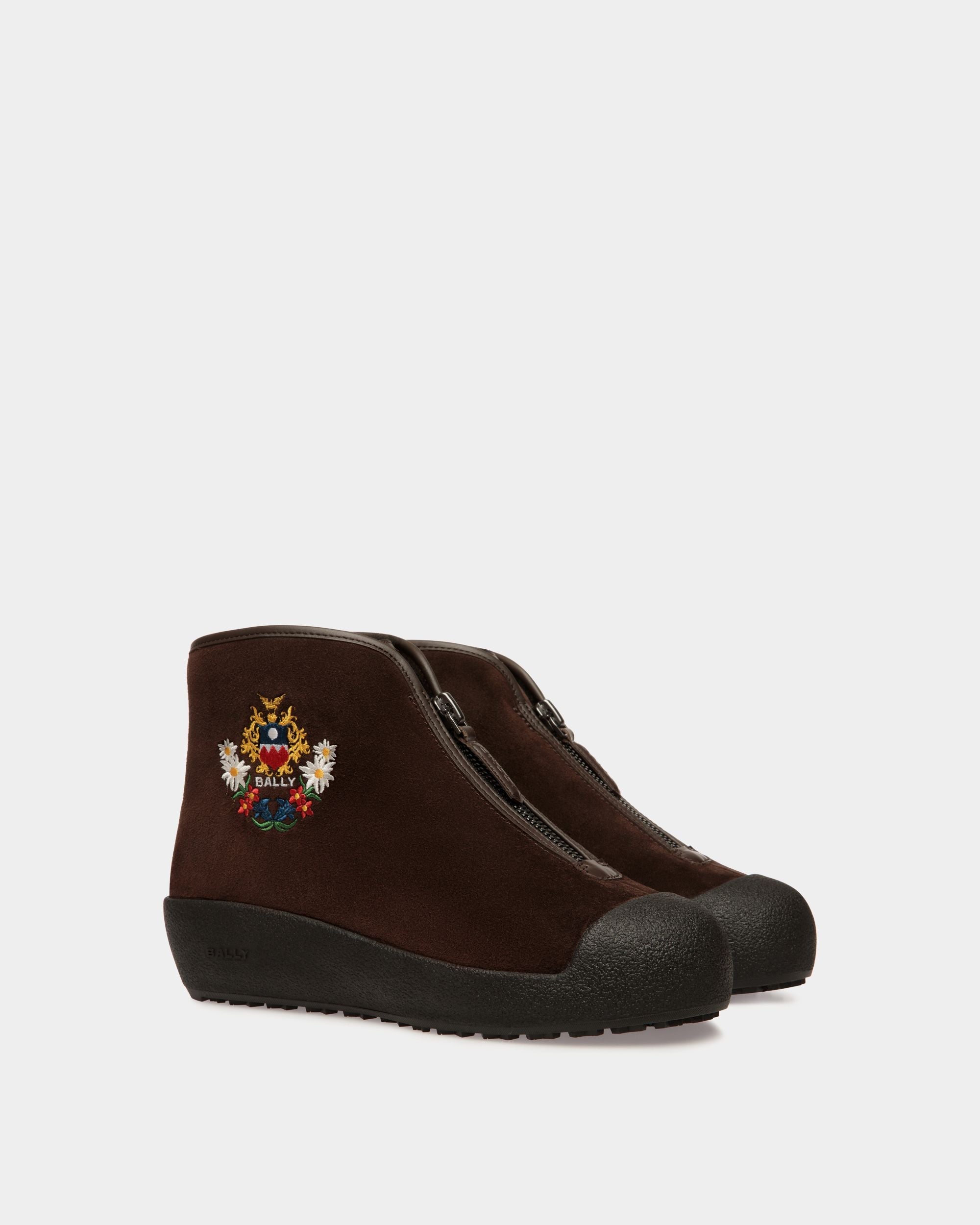 Bally Global - Winter Capsule Capsule Bootie in Brown Suede - Brown