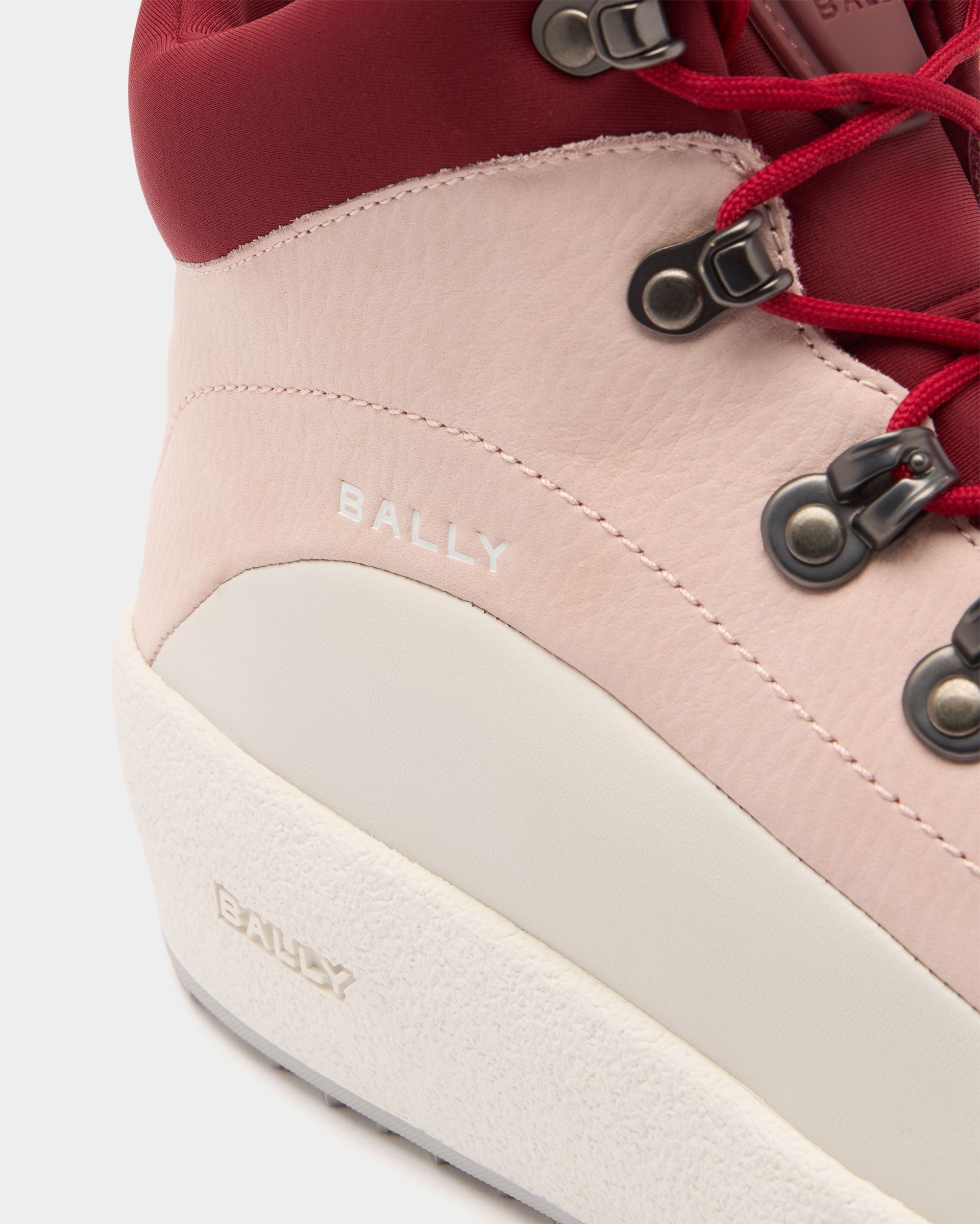 Bally Global - Bally Curling Bootie in Dusty Petal Leather - Pink