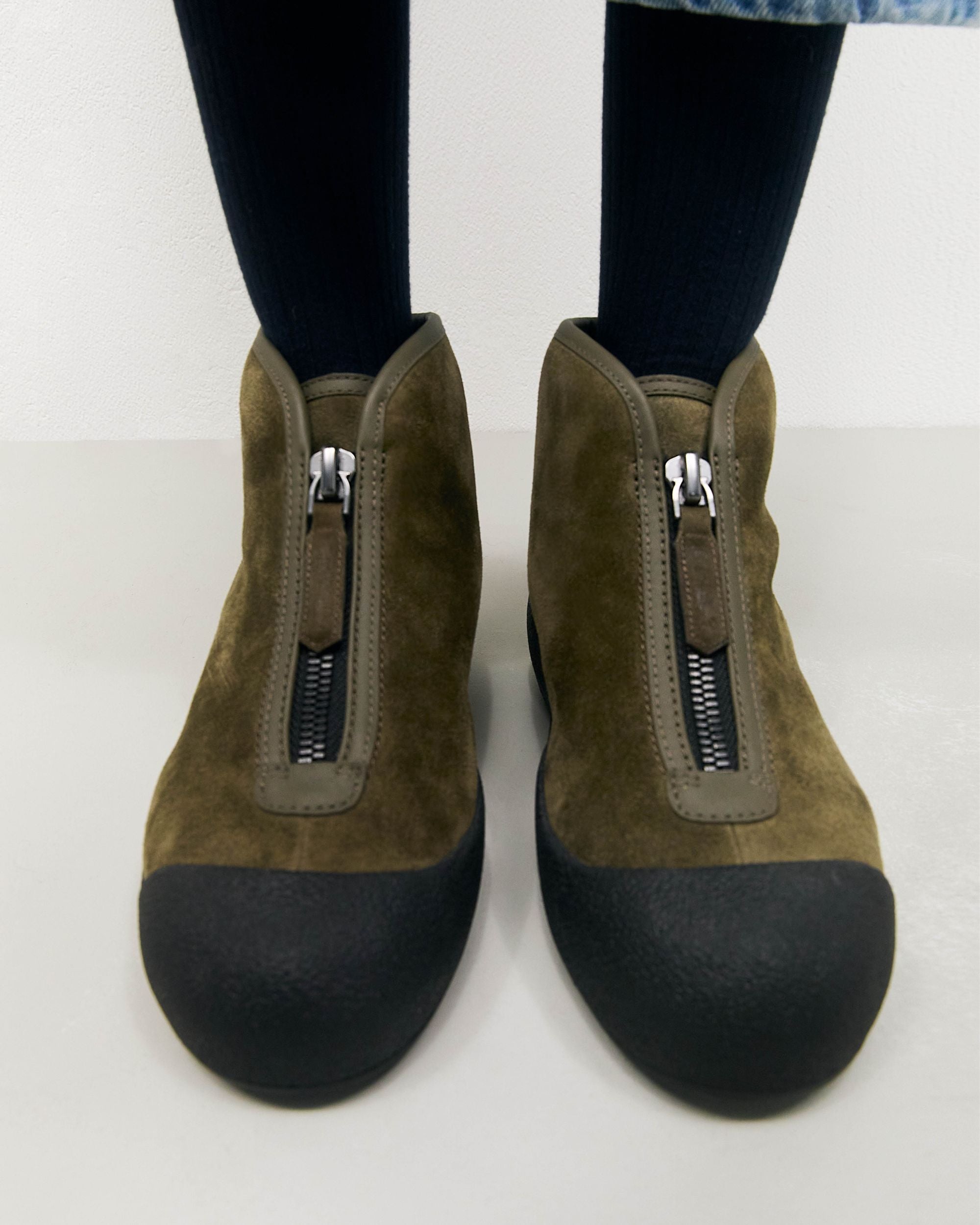 Bally Global - Bally Curling ブーティ ブラウン スエード - ブラウン