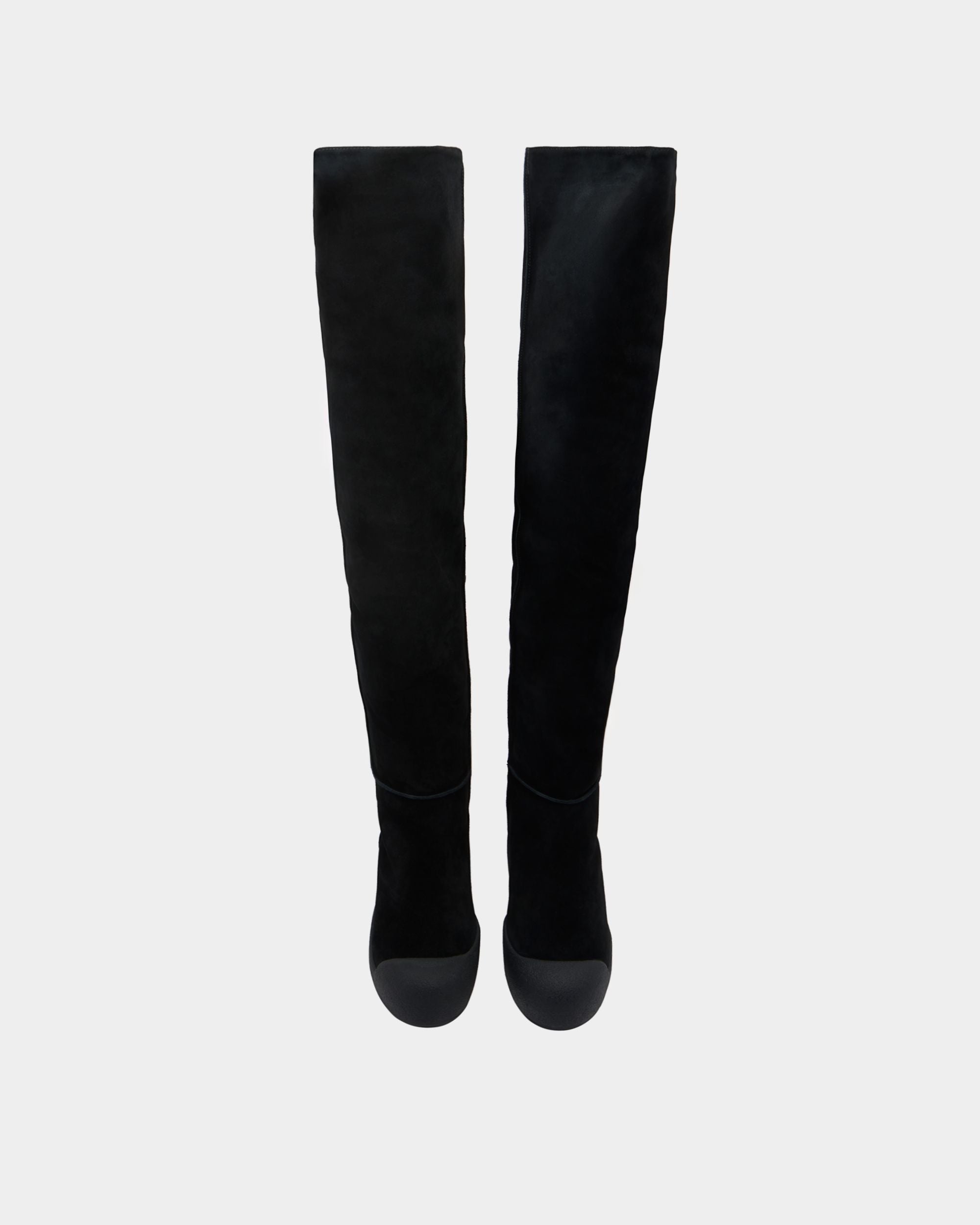 Bally Global - Bally Curling ニーハイブーツ ブラック スエード - ブラック