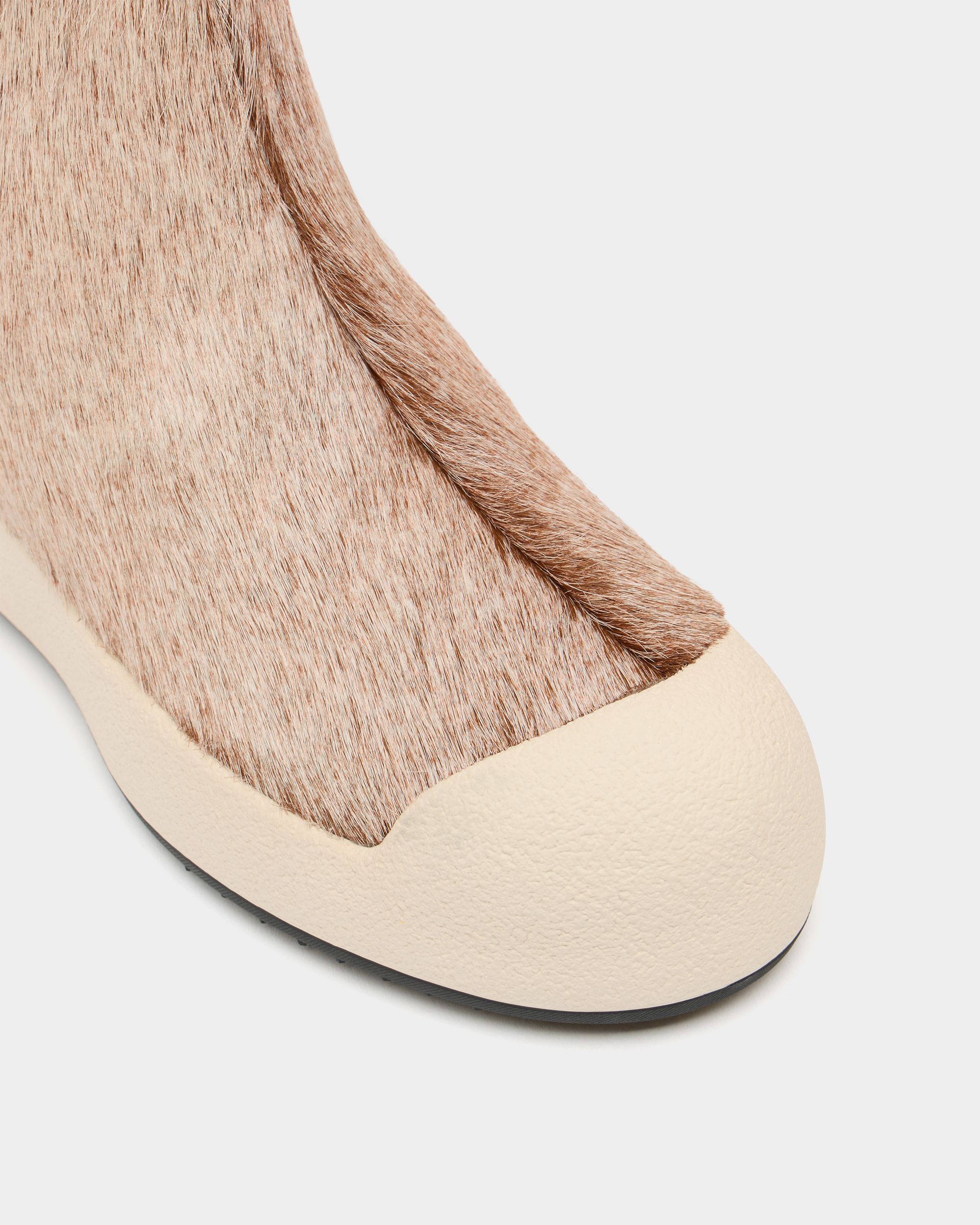 Bally Global - Bally Curling ブーティ ホワイト ヘアカーフ - ホワイト