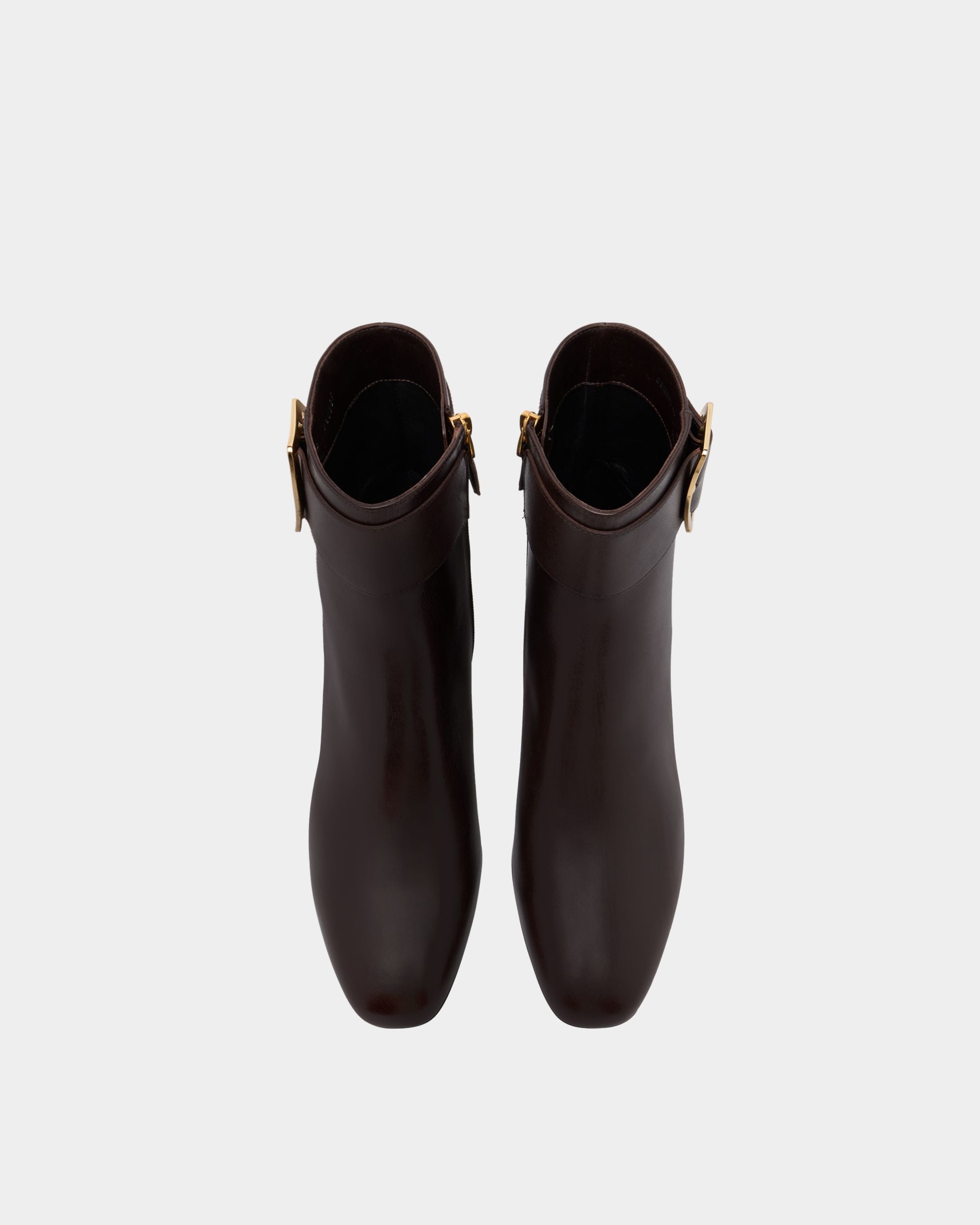 Bally Global - Bally Boucle Bootie in Brown Leather - Brown