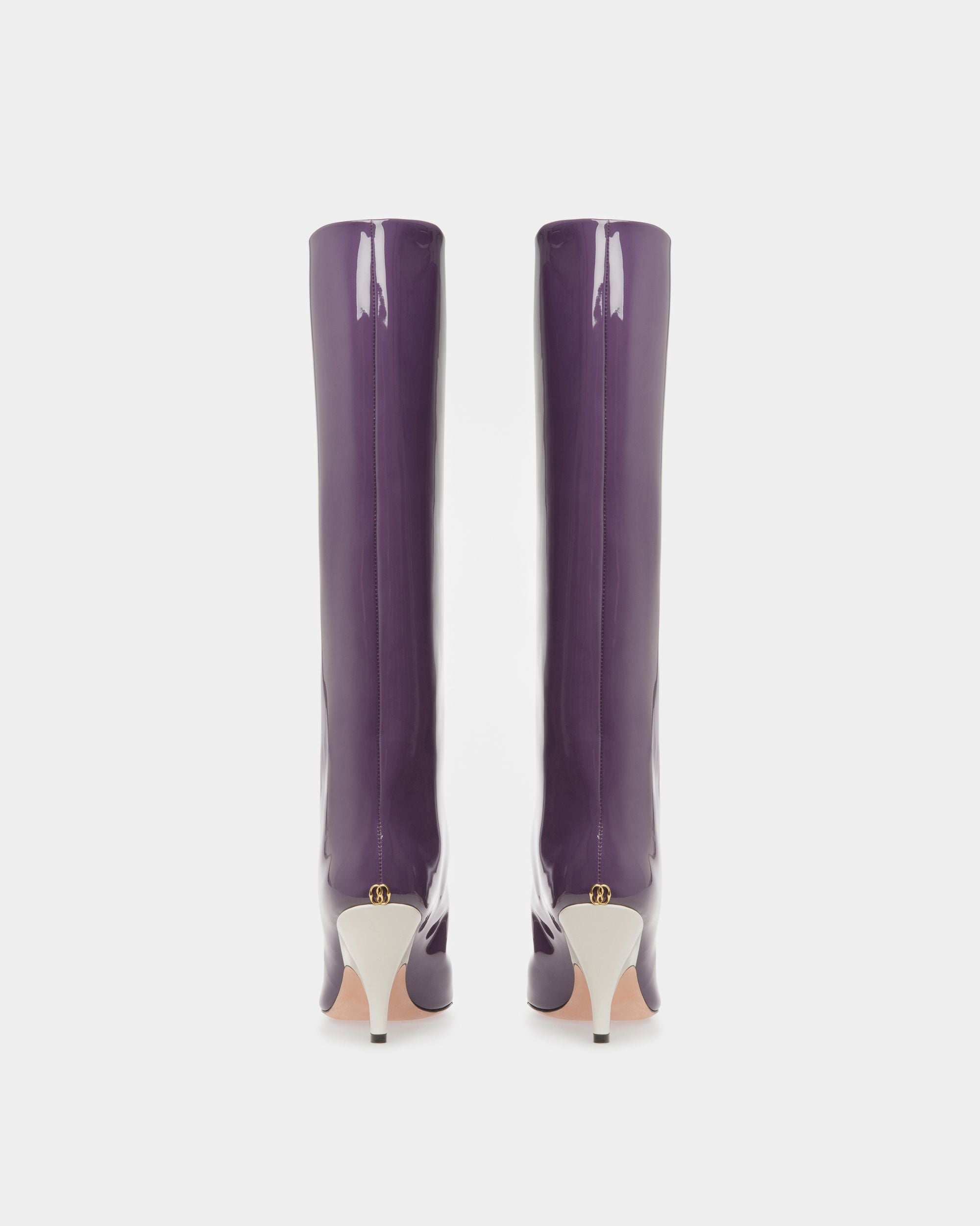 Bally Global - Katy ロングブーツ オーキッド レザー - ブラック