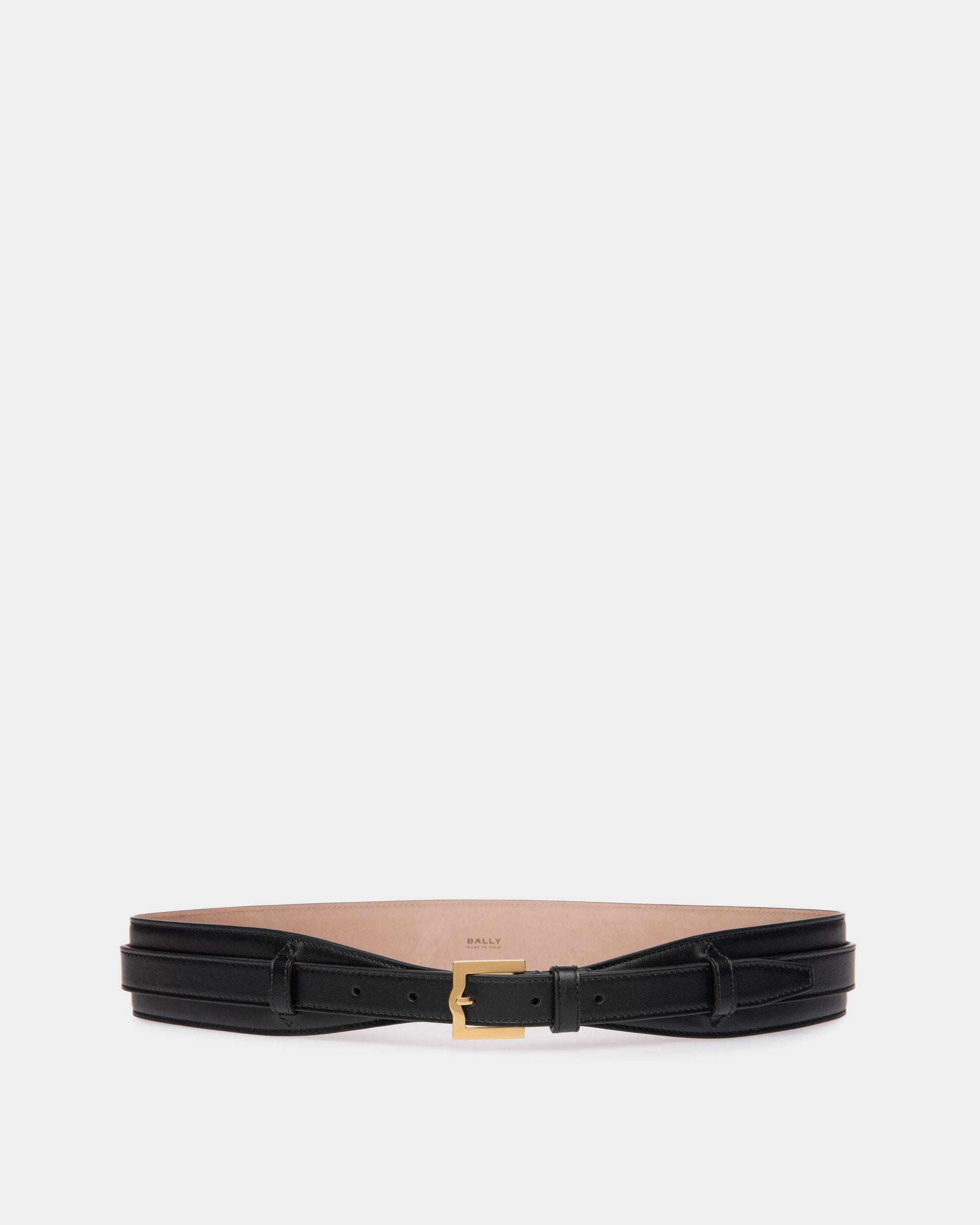 Bally Global - Emblem 45mm ベルト ブラック レザー - ブラック