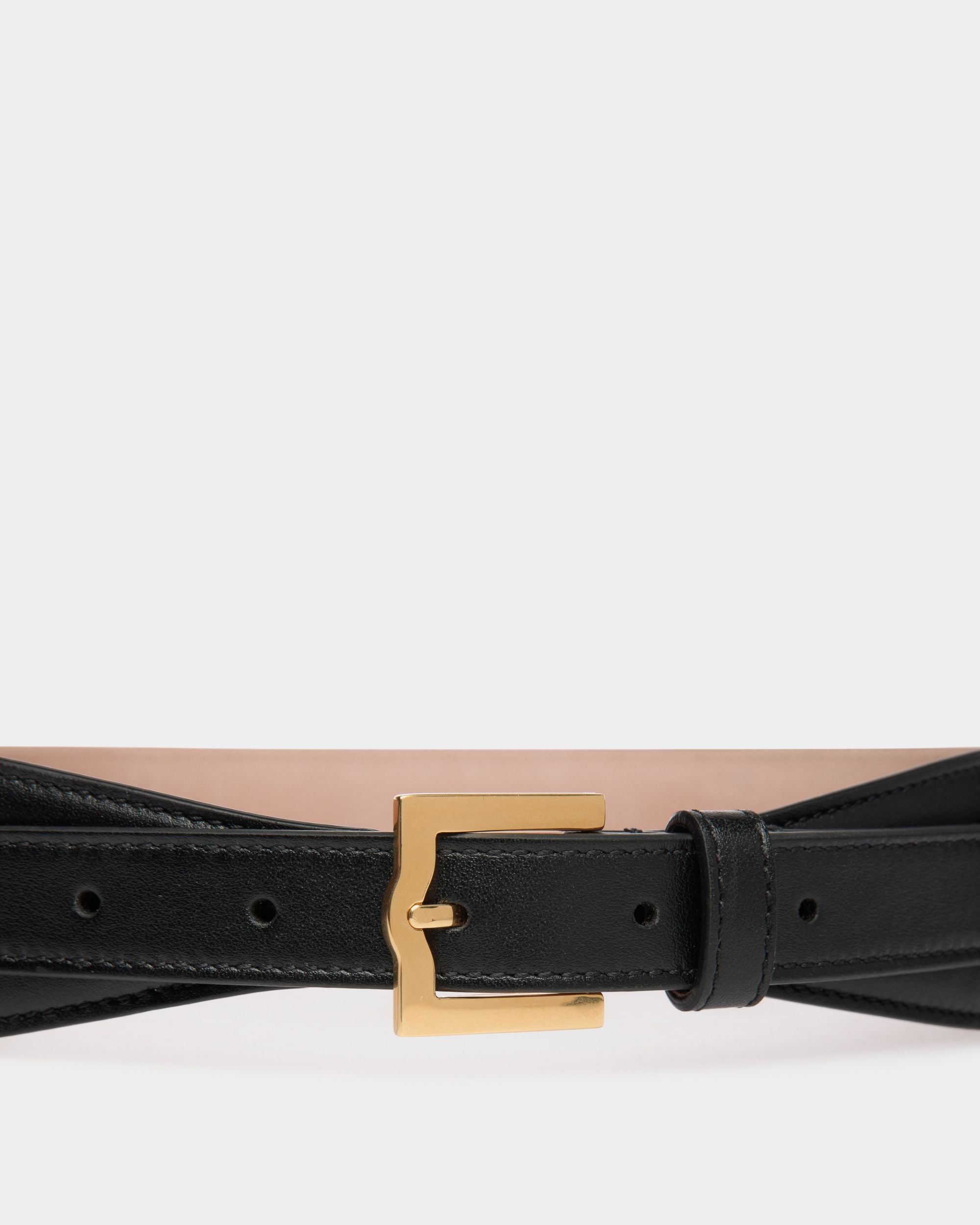 Bally Global - Emblem 45mm ベルト ブラック レザー - ブラック