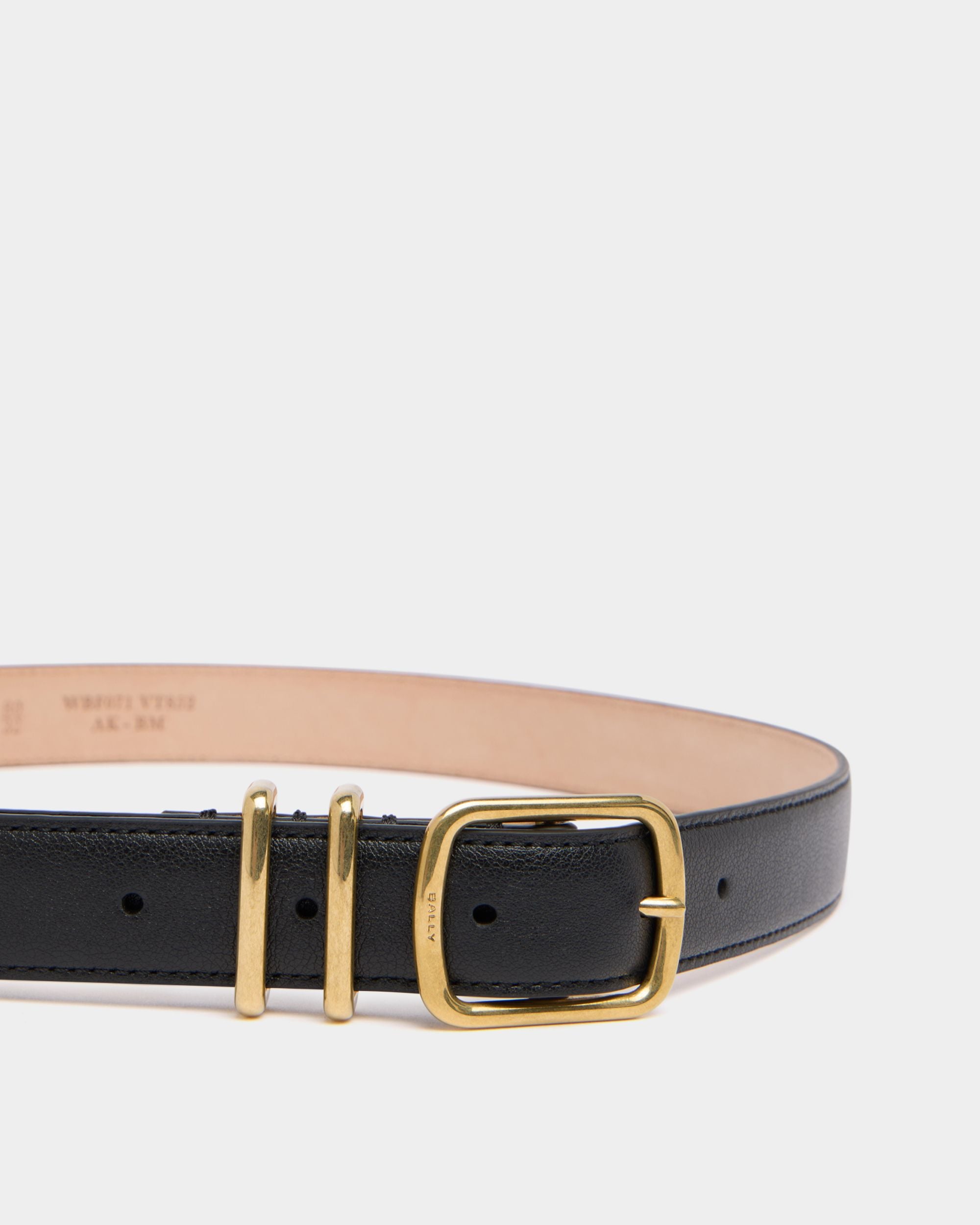 Bally Global - Orson 25 mm Belt in Black Leather - Black