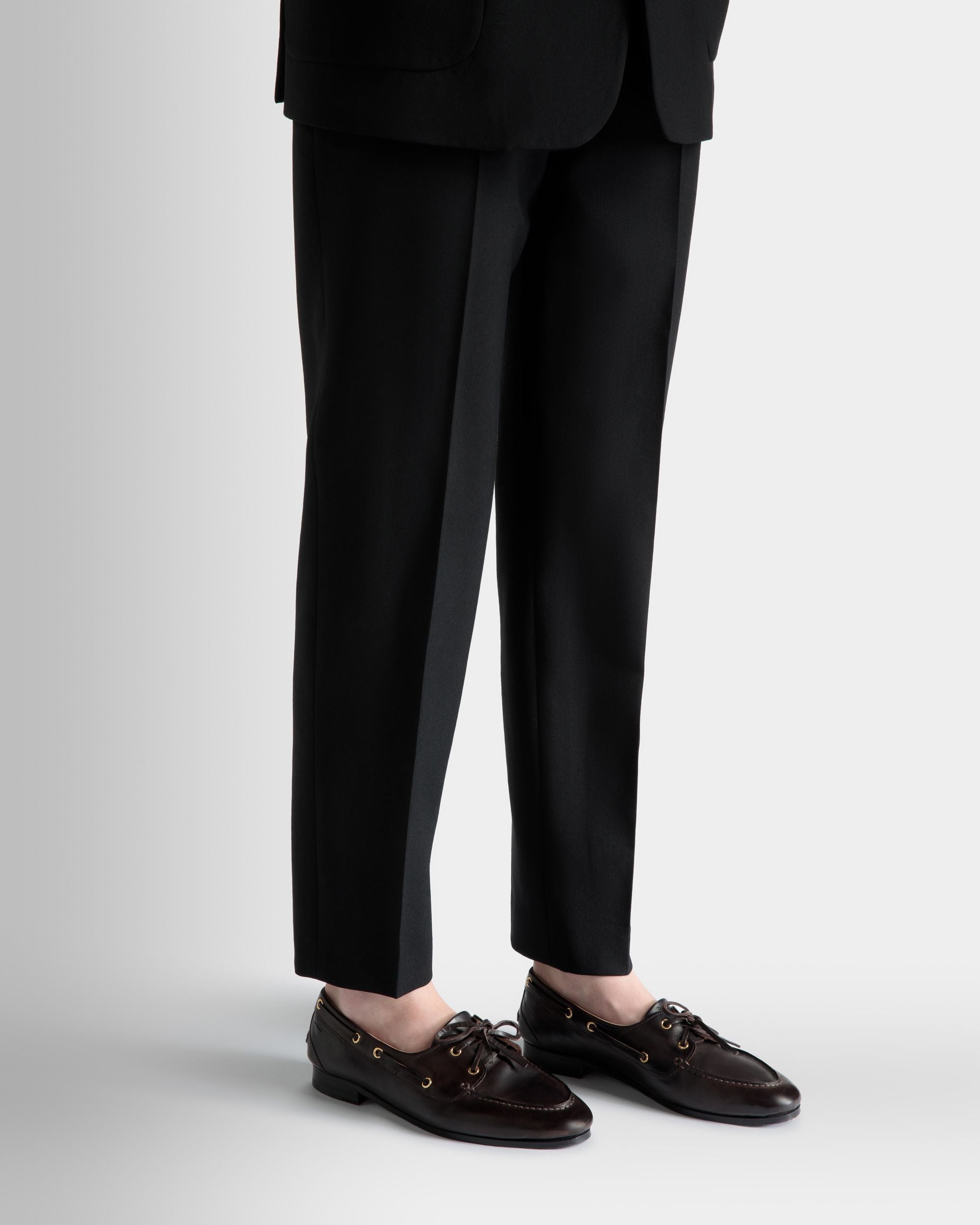 Bally Global - Plume モカシン ダークブラウン レザー - ブラウン