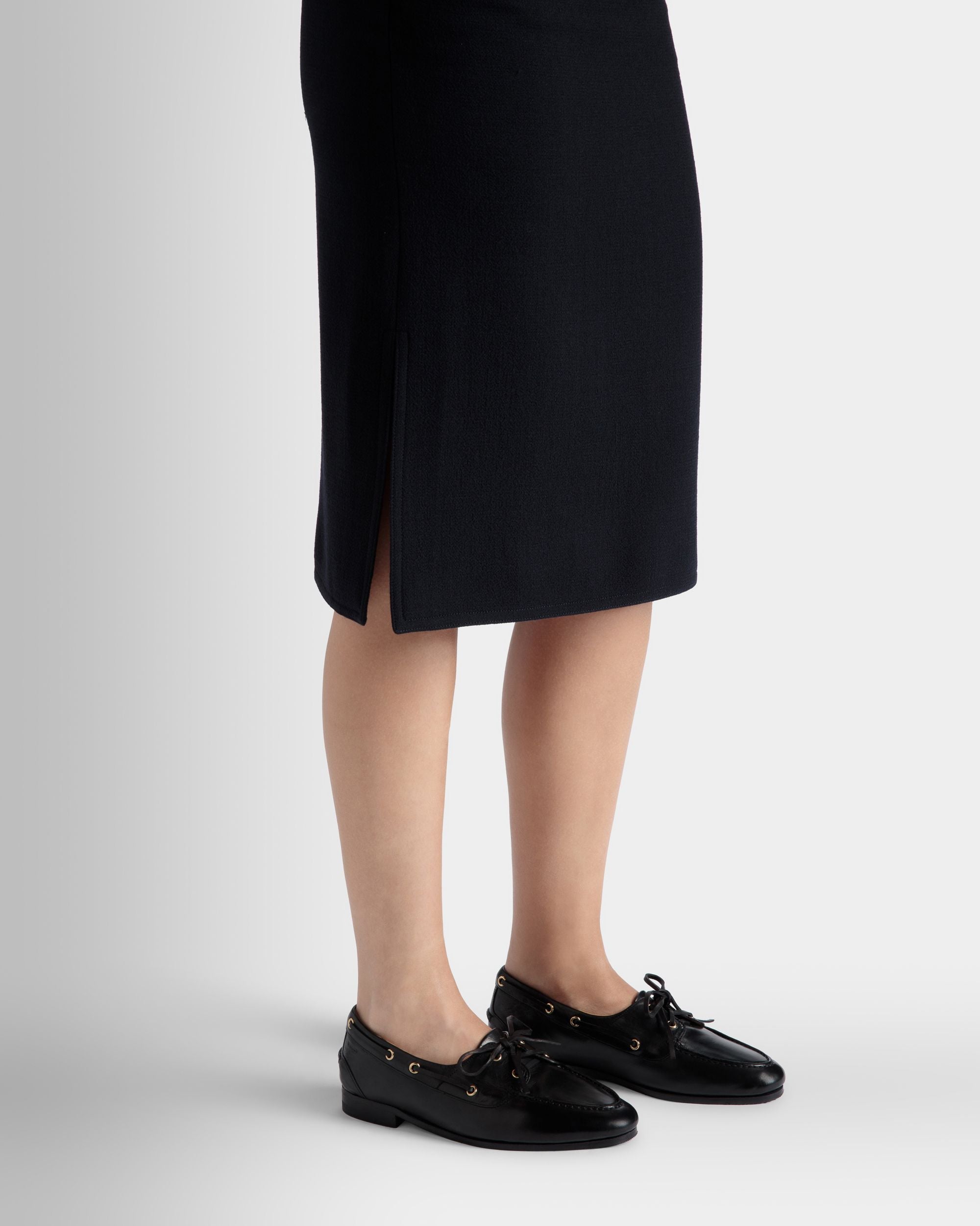 Bally Global - Plume Moccasin In Black Leather - Black