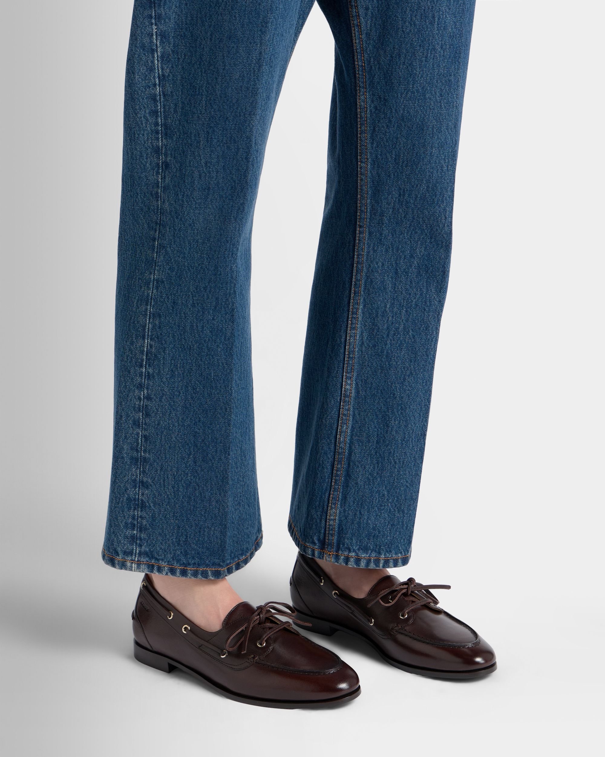 Bally Global - Plume モカシン エバノレザー - ブラウン