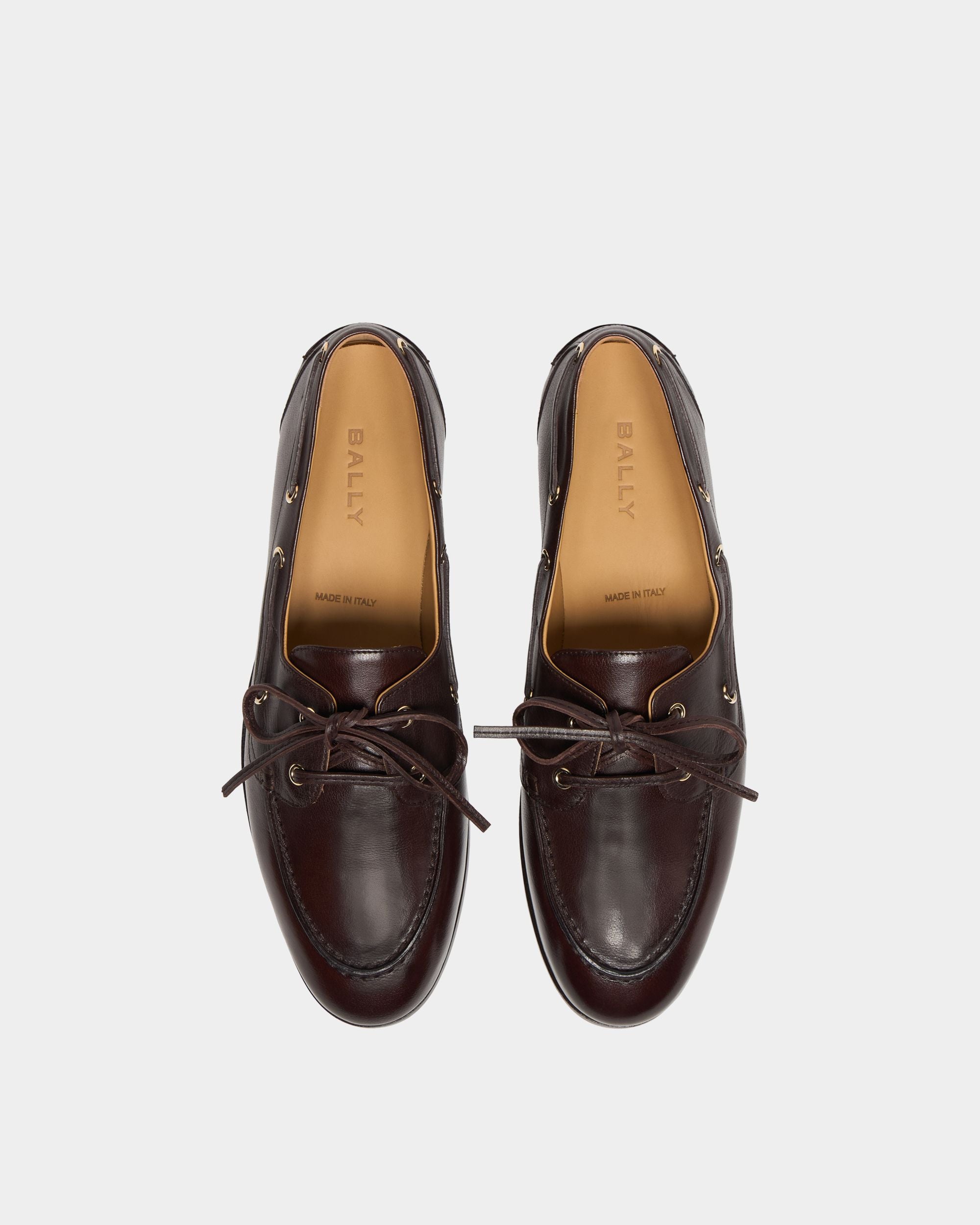 Bally Global - Plume モカシン エバノレザー - ブラウン