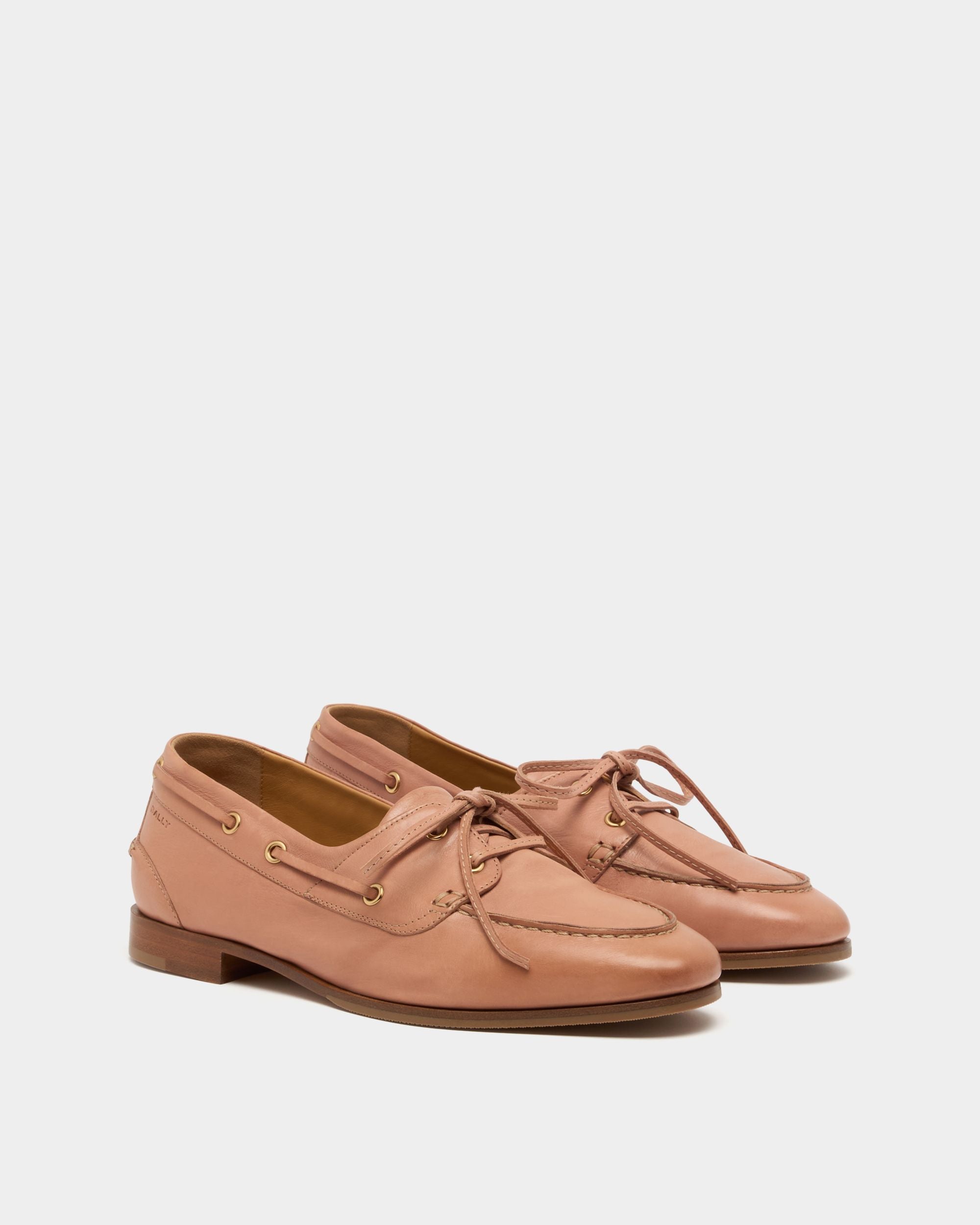 Bally Global - Plume モカシン ライトピンクレザー - ピンク