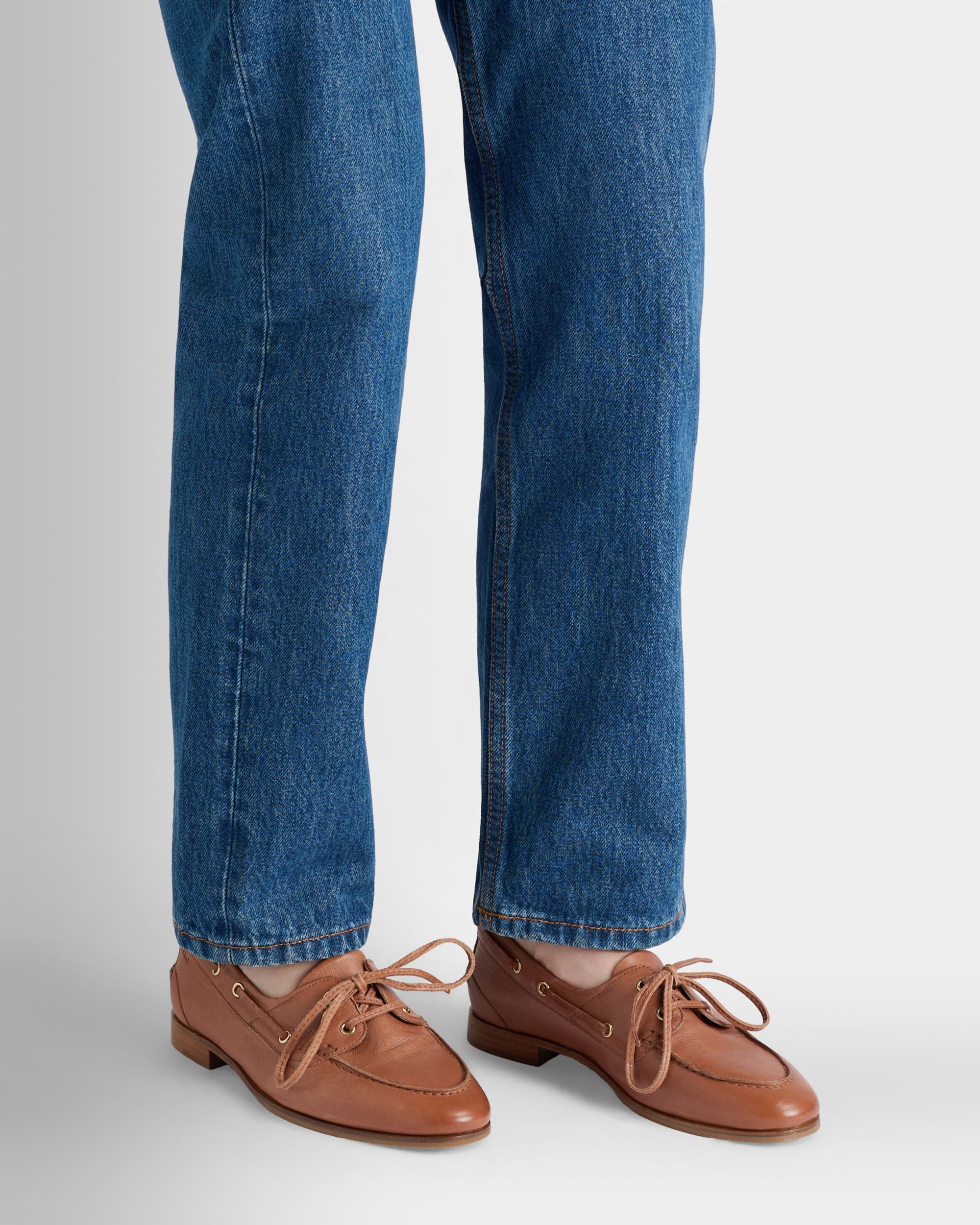 Bally Global - Plume モカシン アンバーブラウンレザー - ブラウン