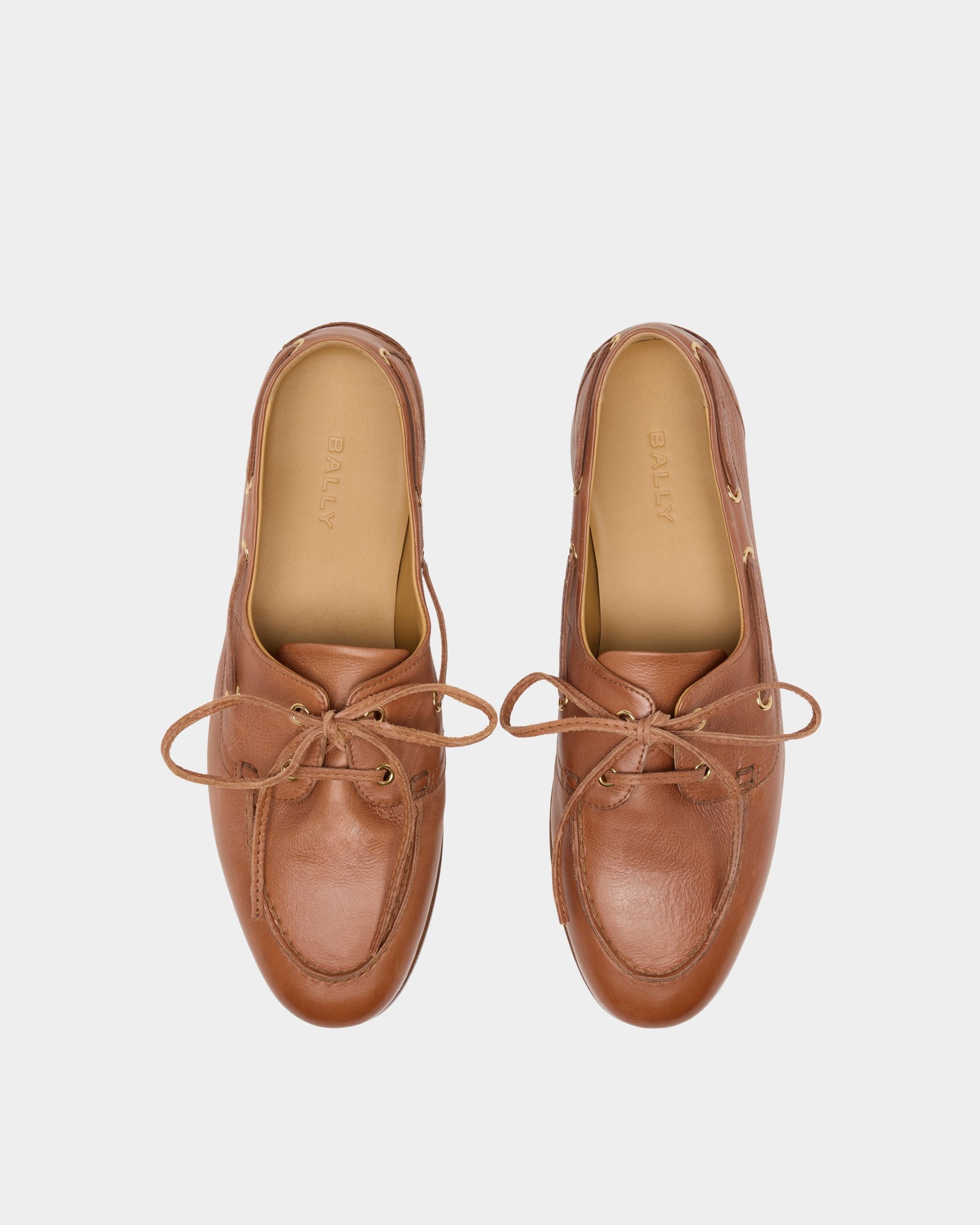 Bally Global - Plume モカシン アンバーブラウンレザー - ブラウン