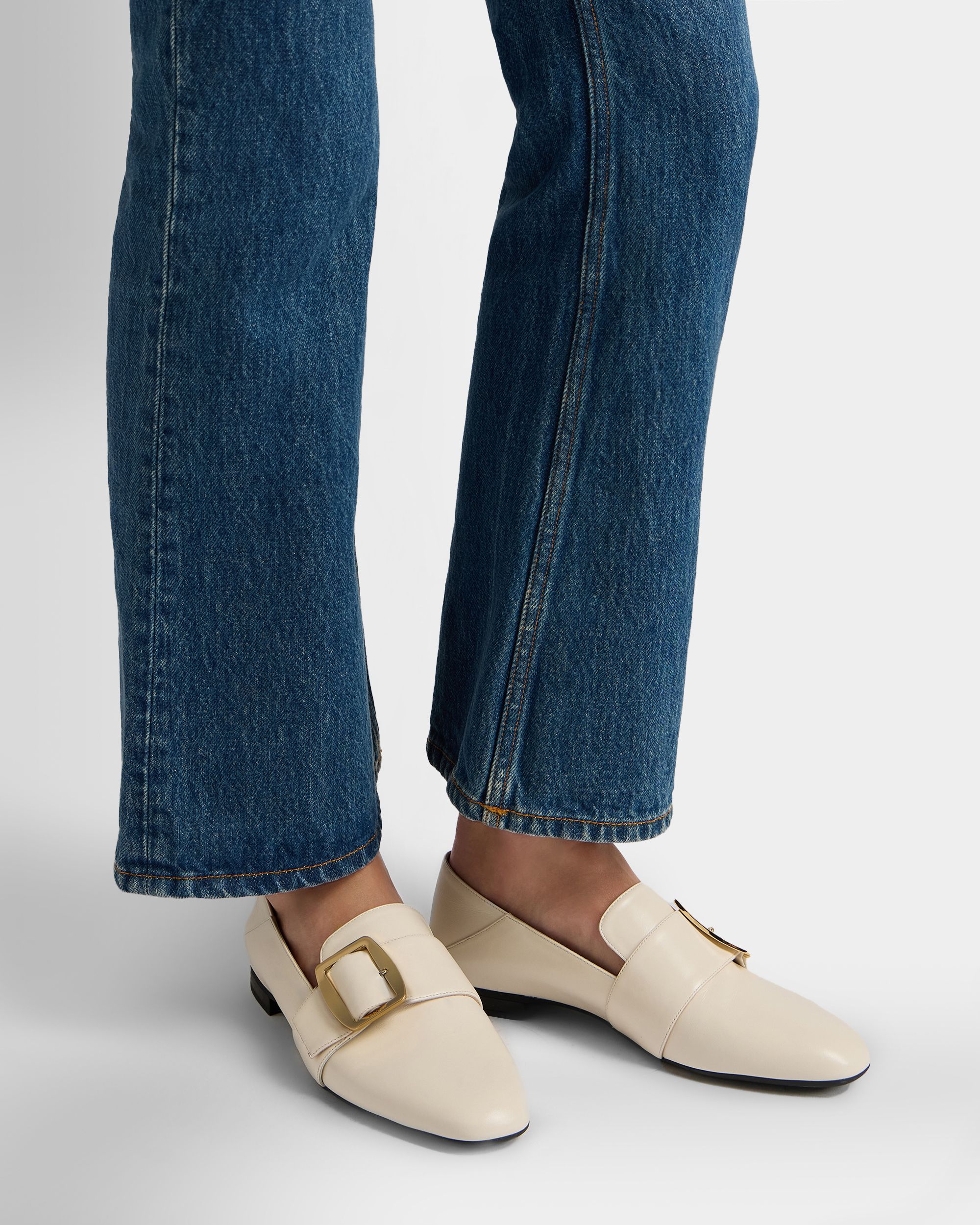 Bally Global - Bally Boucle スリッパ アイボリー レザー - ホワイト