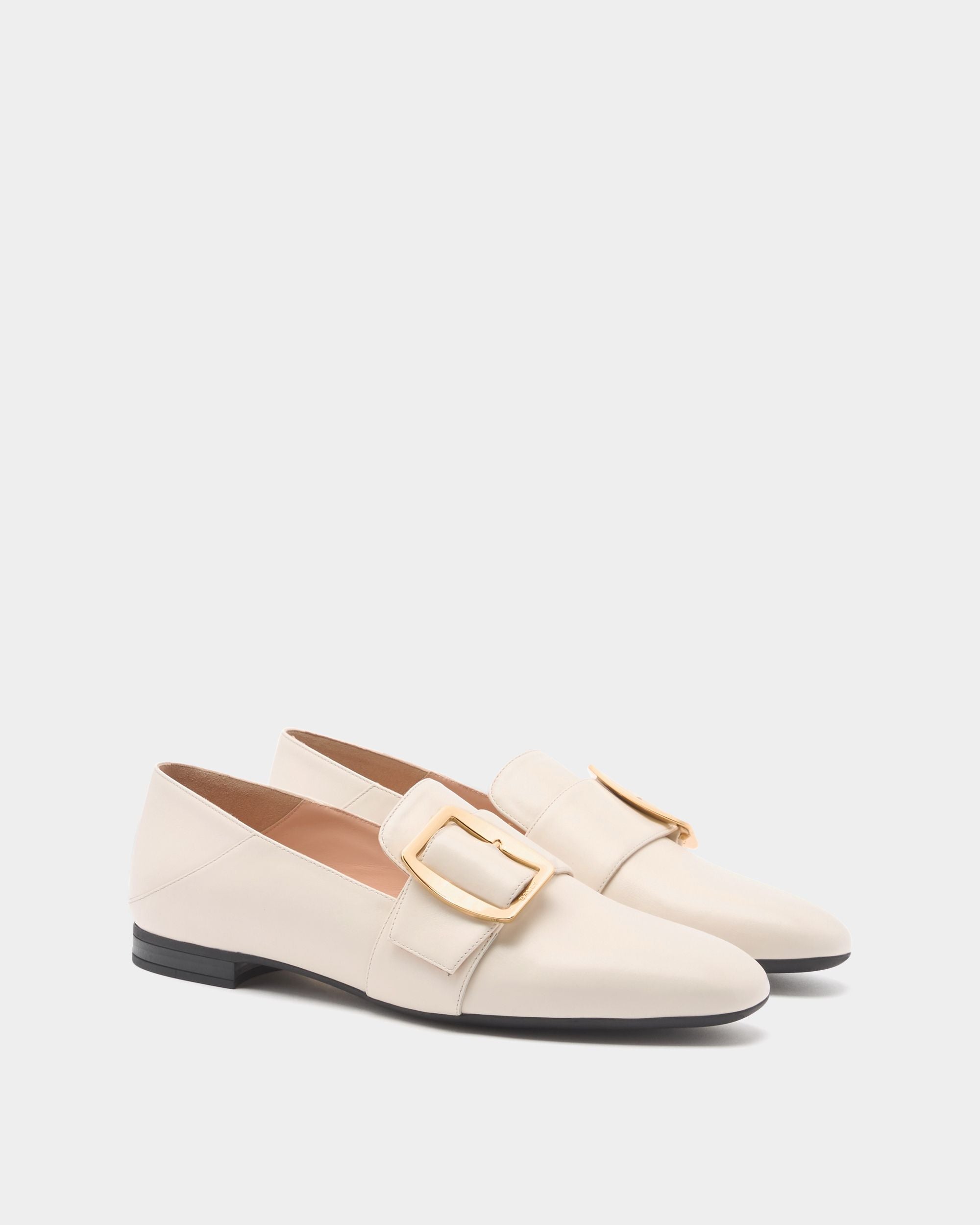 Bally Global - Bally Boucle スリッパ アイボリー レザー - ホワイト