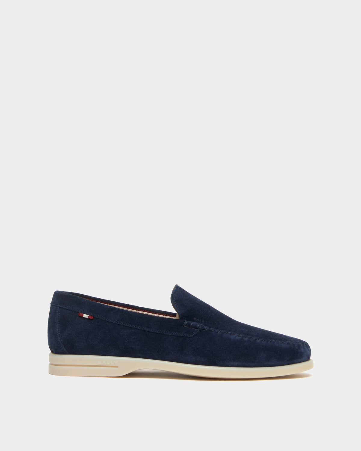 Bally Global - Switz Moc Loafer in Navy Blue Suede - Blue