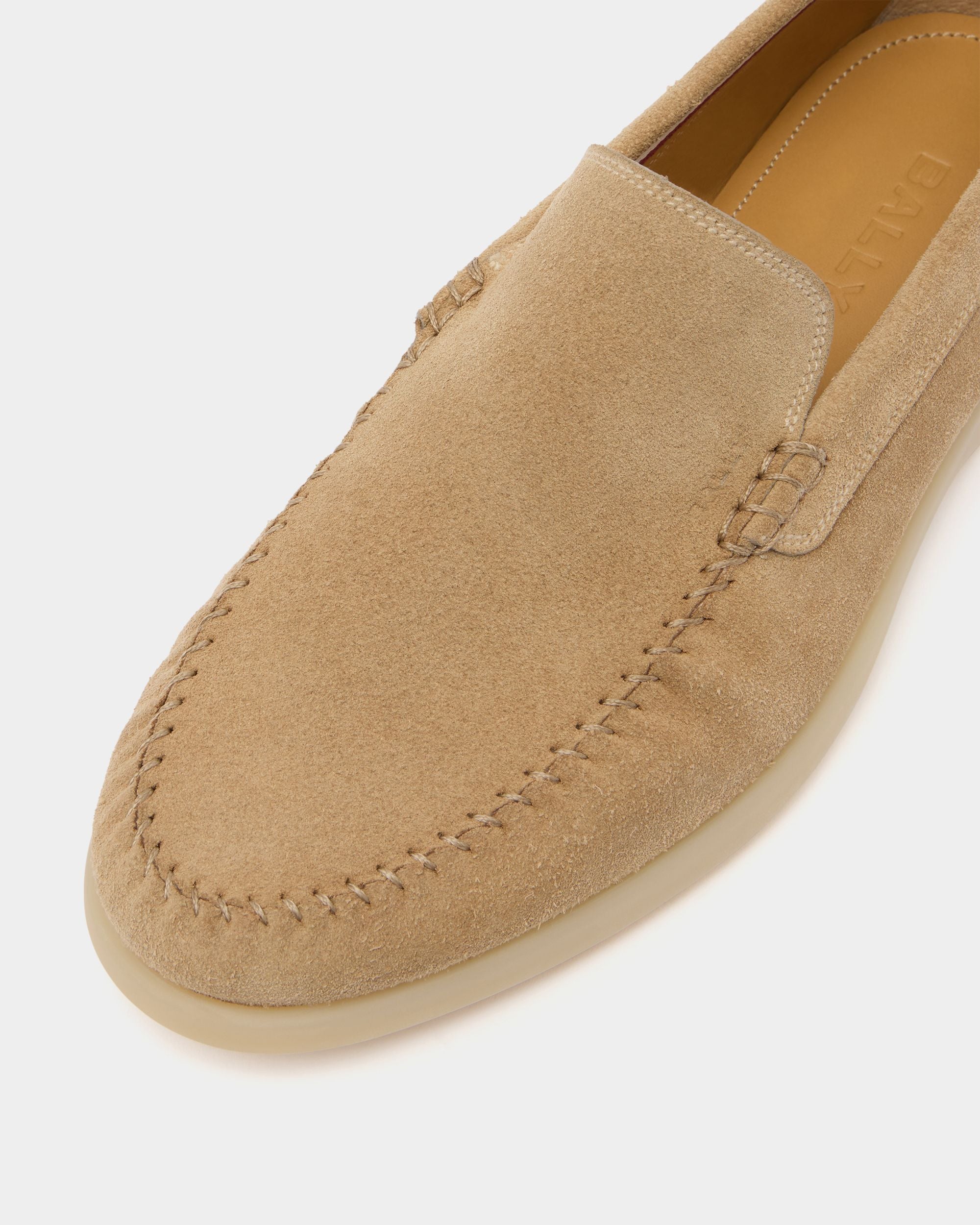 Bally Global - Switz Moc モカシン ライトベージュスエード - ベージュ