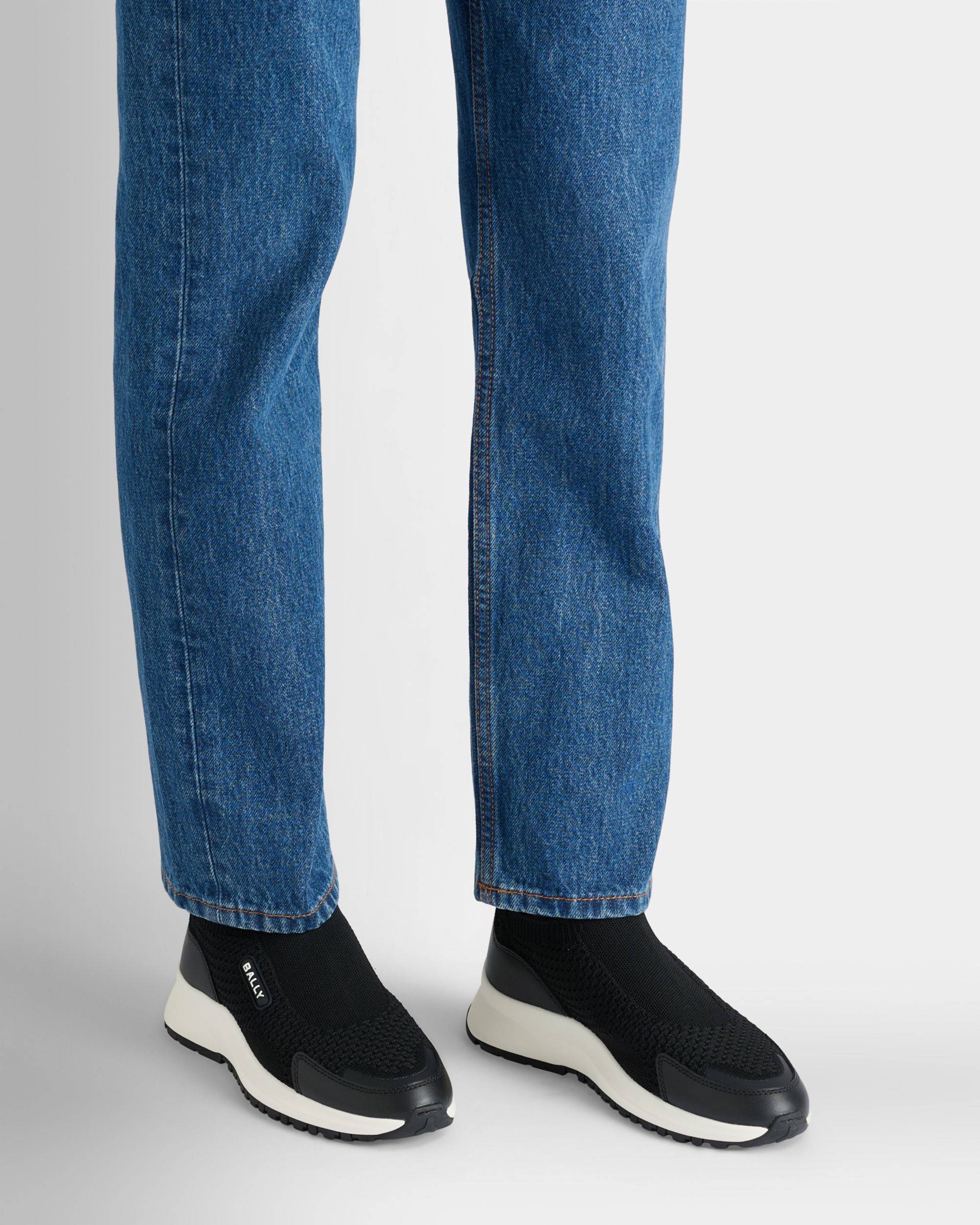 Bally Global - Outline スニーカー ブラック ニット ファブリック - ブラック