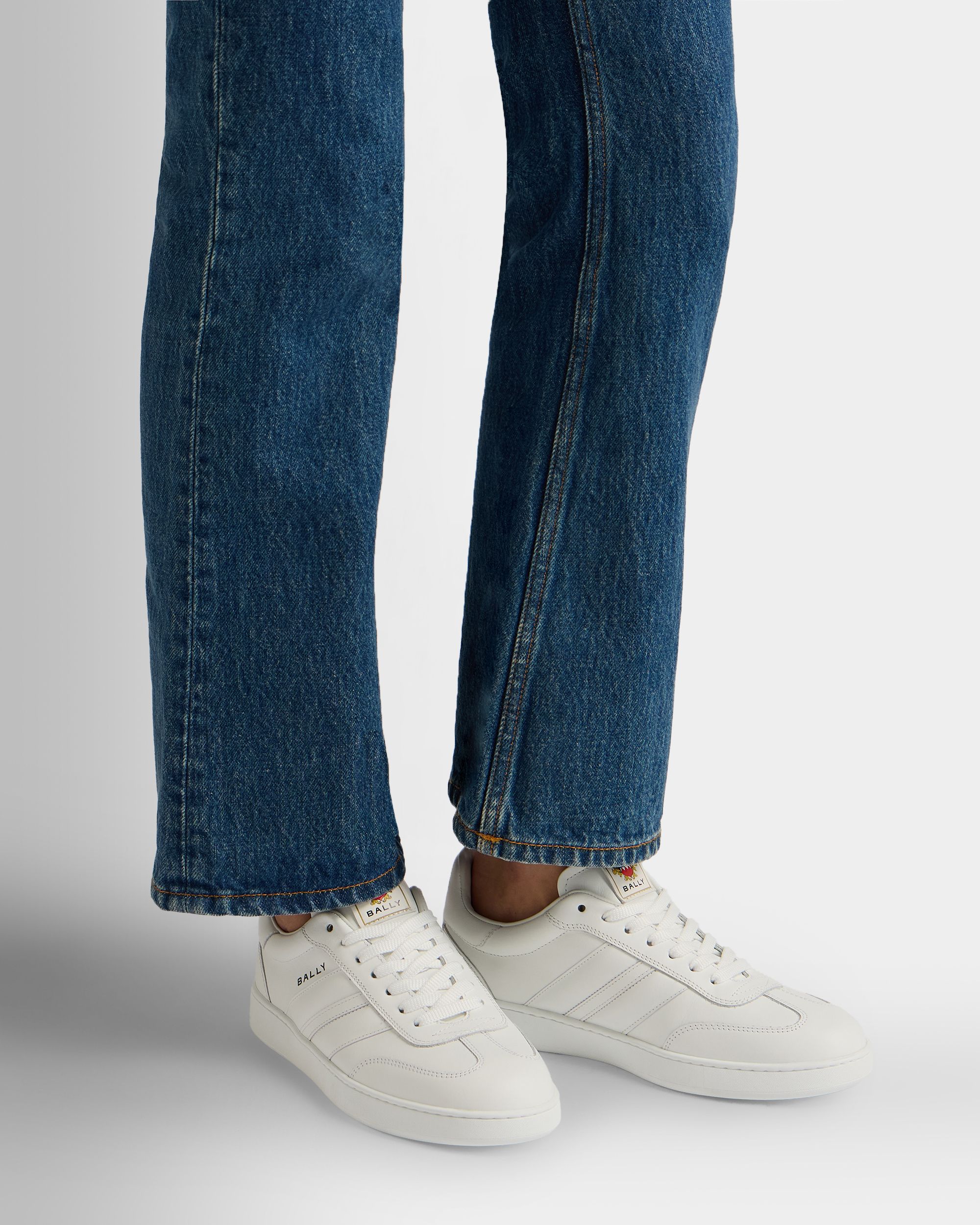 Bally Global - Retro Crest スニーカー ホワイト レザー - ホワイト