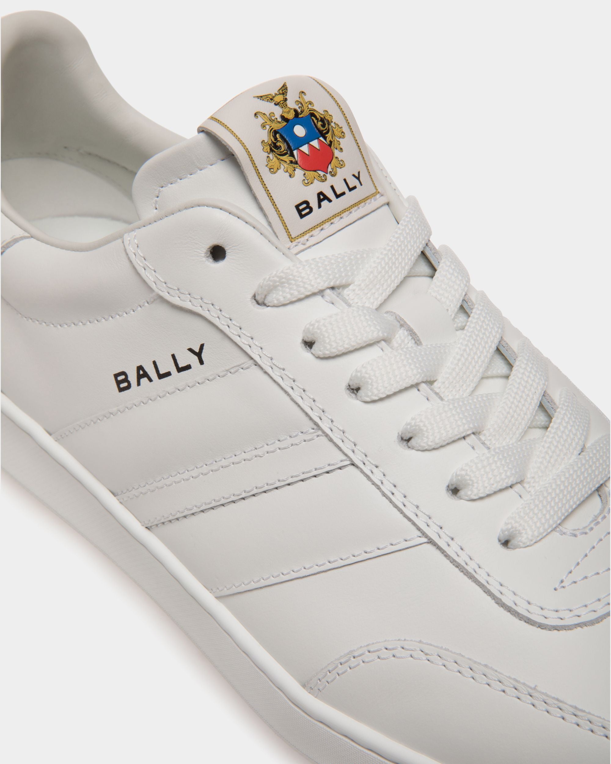 Bally Global - Retro Crest スニーカー ホワイト レザー - ホワイト