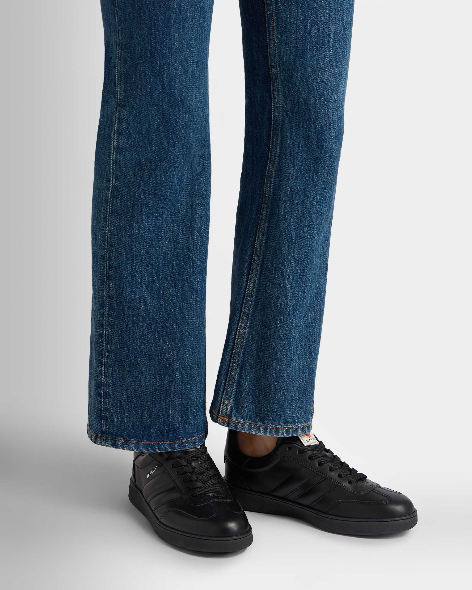 Bally Global - Retro Crest スニーカー ブラック レザー - ブラック