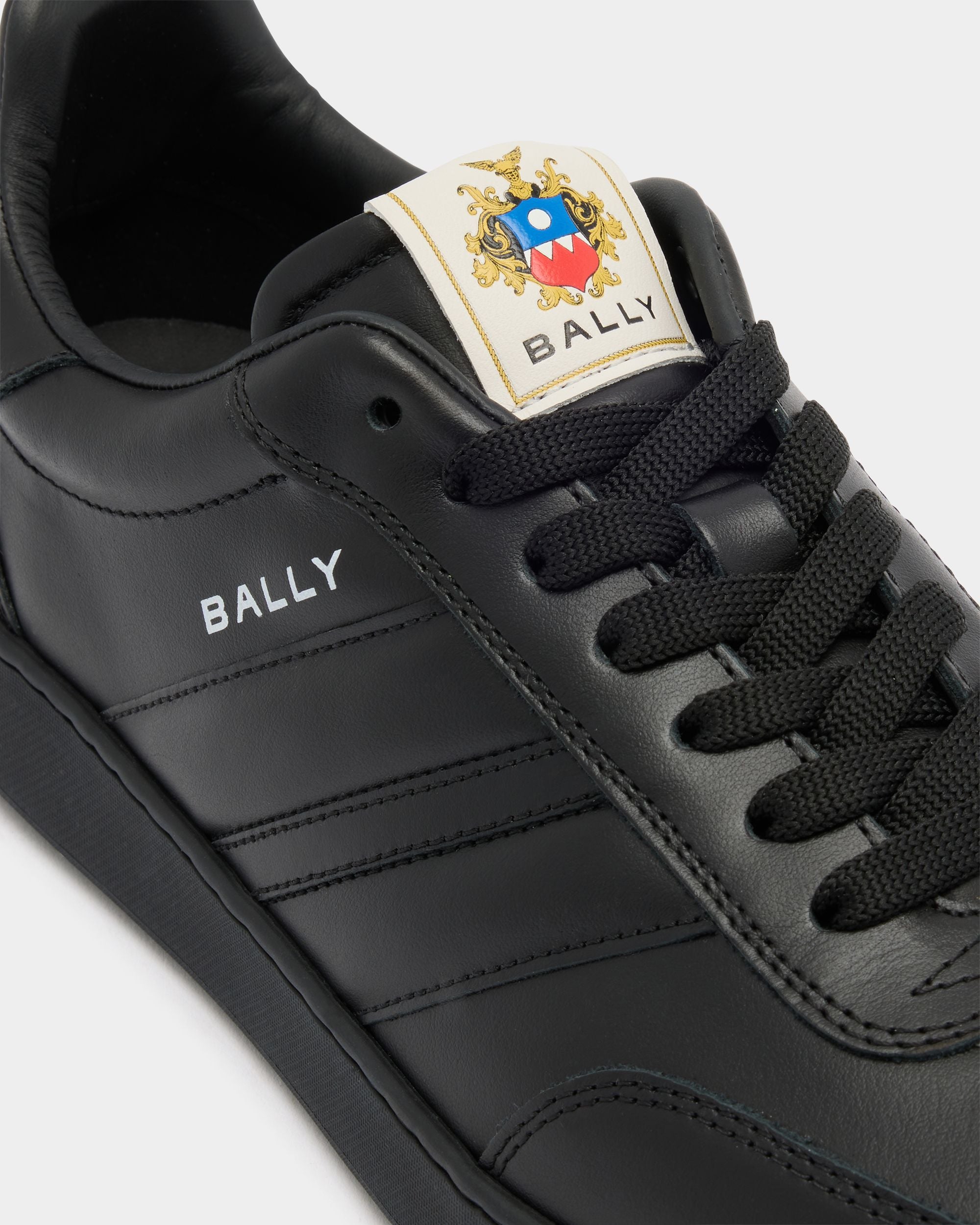Bally Global - Retro Crest スニーカー ブラック レザー - ブラック