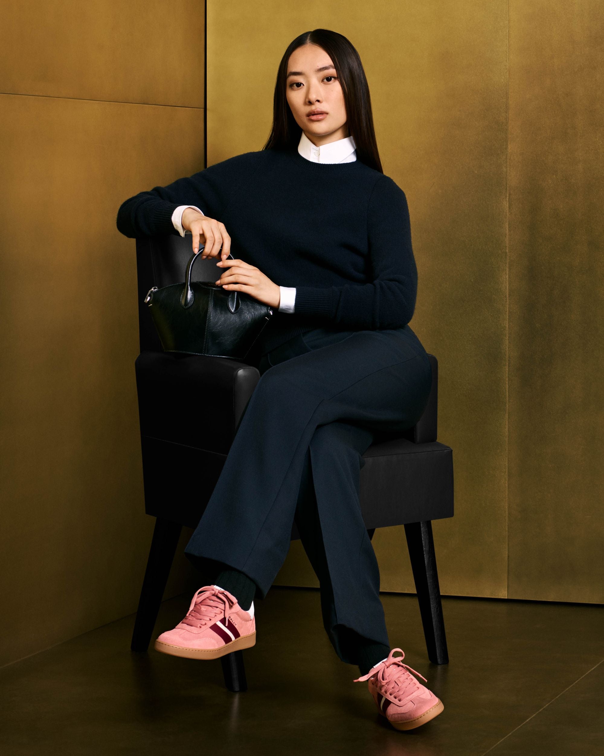 Bally Global - Retro Crest スニーカー ライトピンク スエード - ピンク