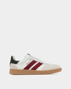Retro Crest Sneaker in White Leather