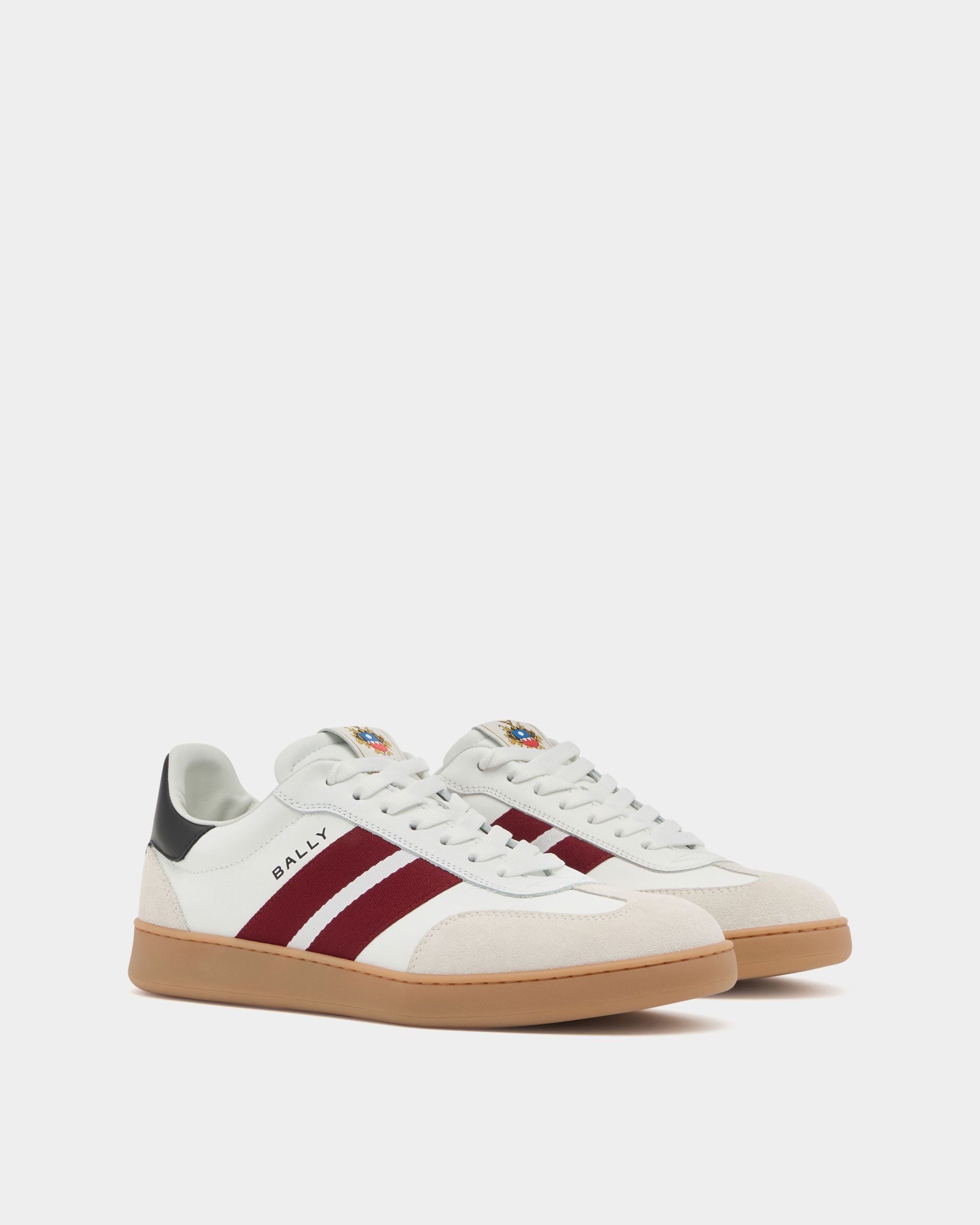 Bally Global - Retro Crest Sneaker in White Leather - White