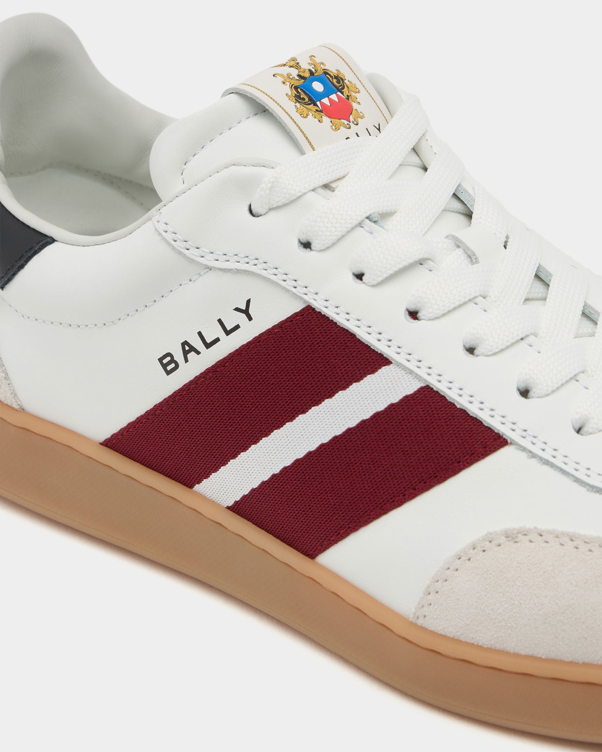 Bally Global - Retro Crest Sneaker in White Leather - White