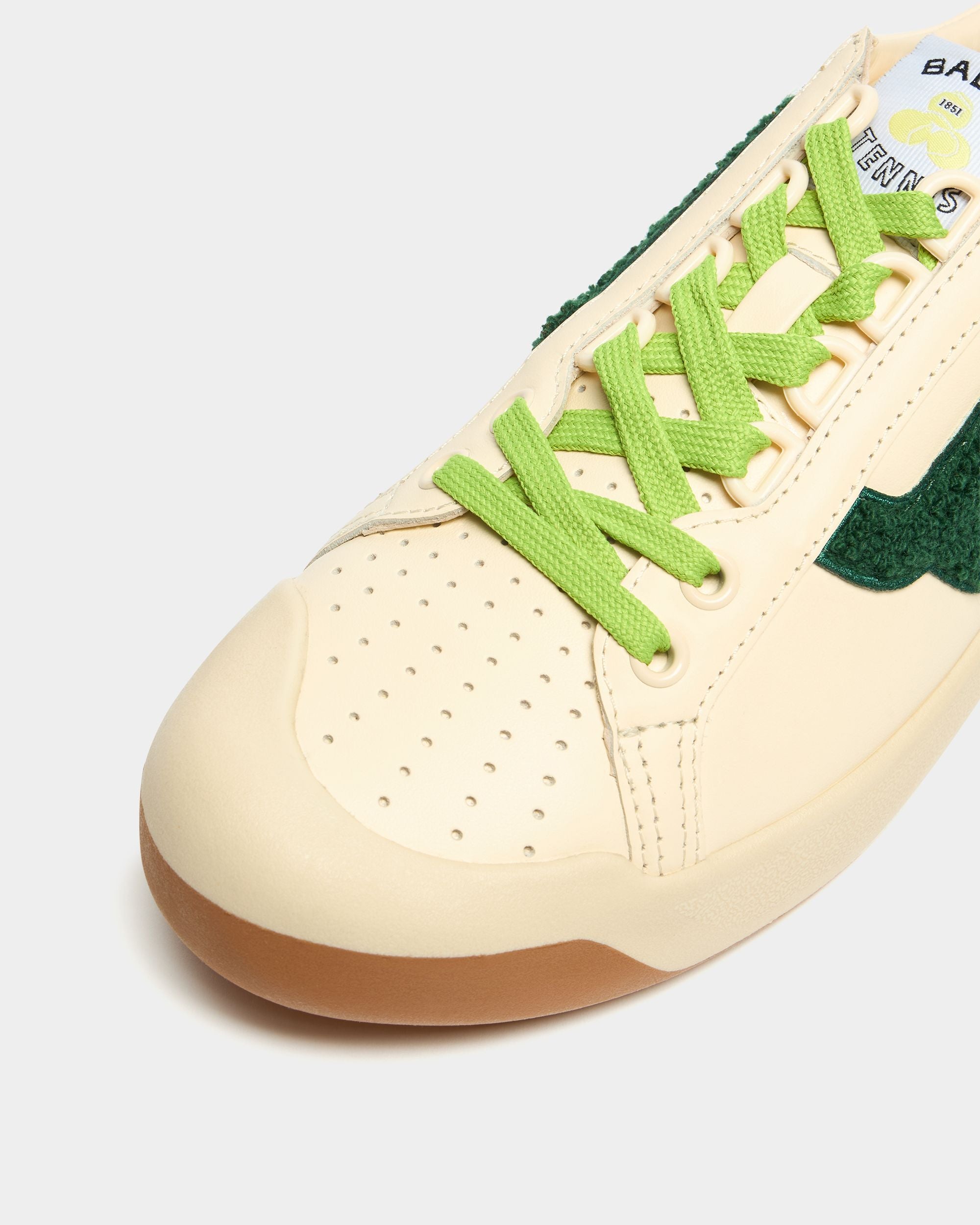 Bally Global - Tennis Collection スニーカー アイボリー＆グリーンレザー - ホワイト