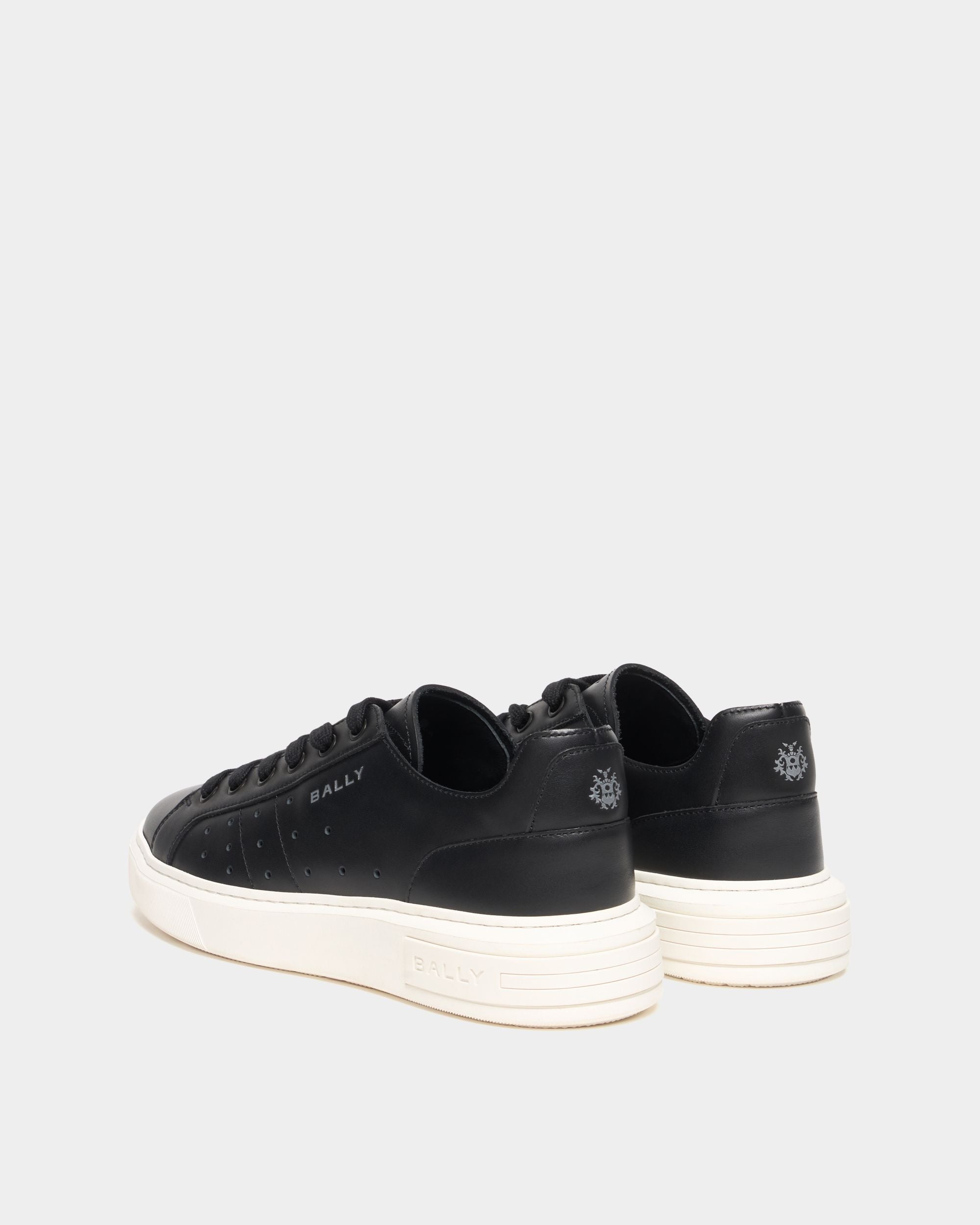 Bally Global - Lift Sneaker in Black Leather - Black