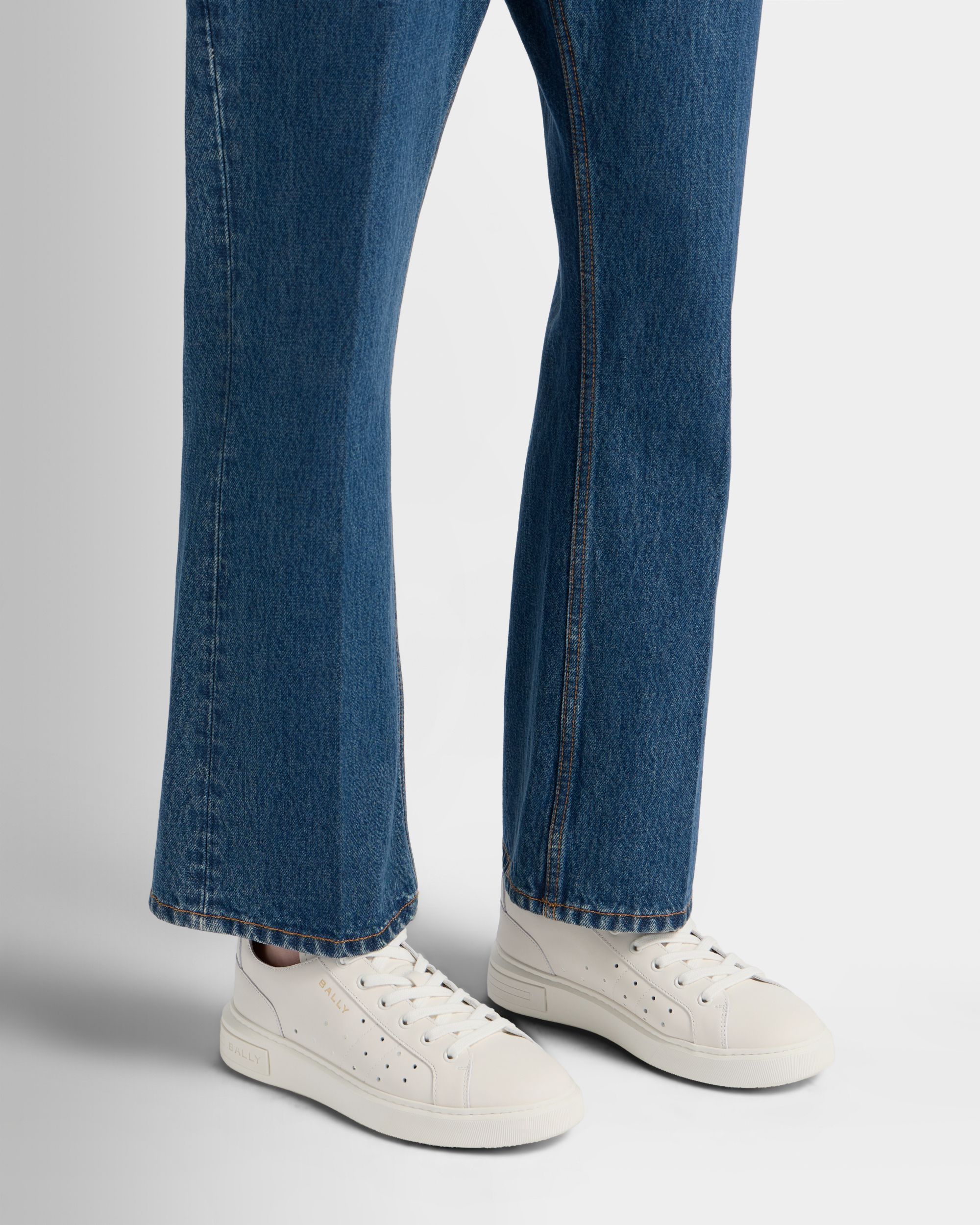 Bally Global - Lift Sneaker in White Leather - White