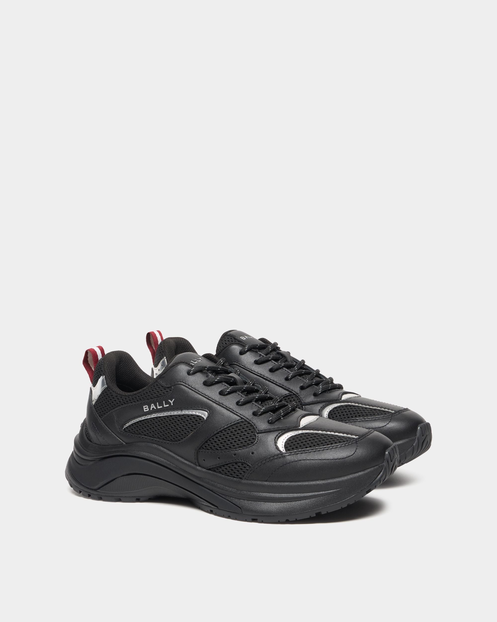 Bally Global - Woge Sneaker in Black and Silver Fabric - Black