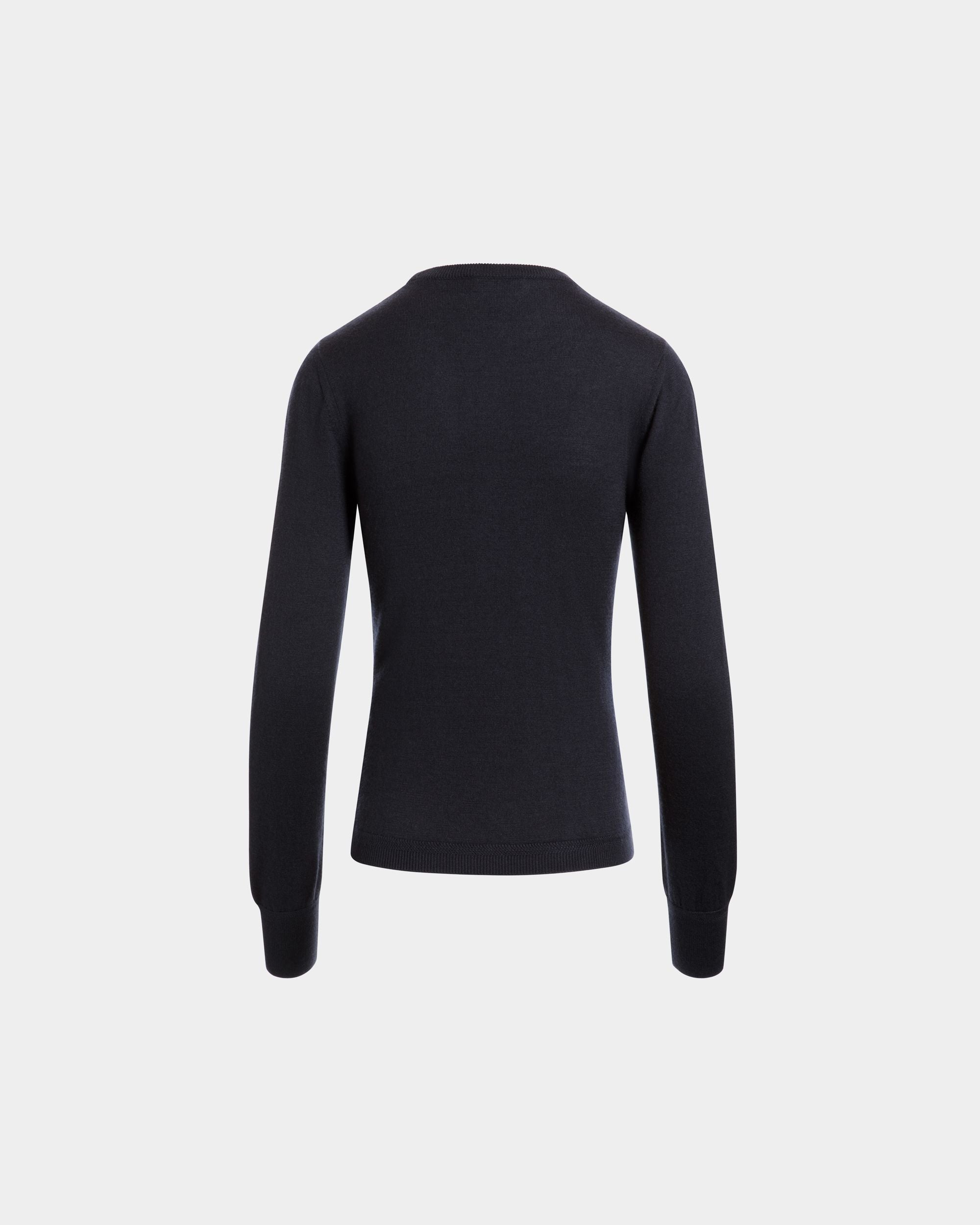 Bally Global - ロングスリーブ トップ ネイビーブルー カシミア＆シルク - ブルー