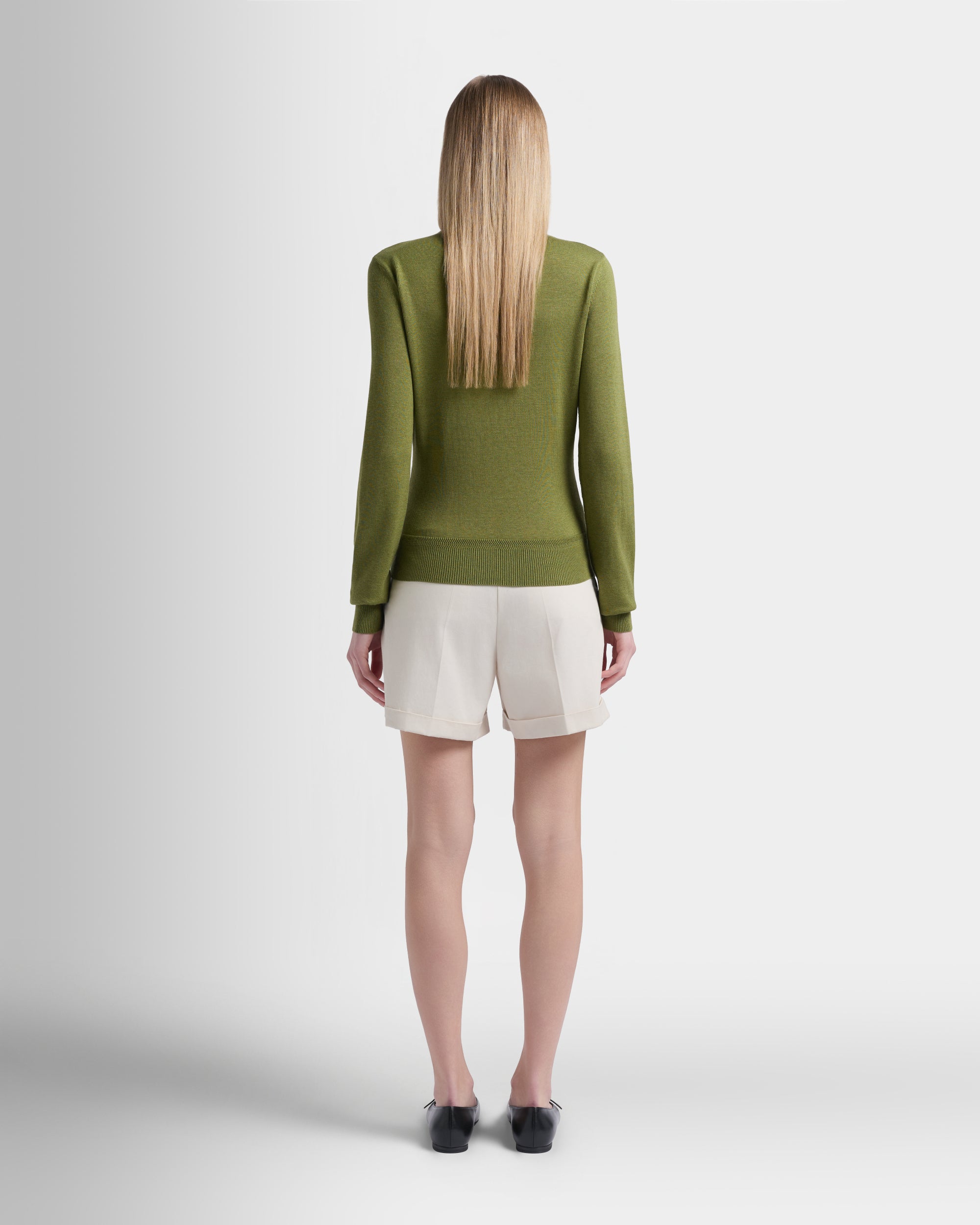 Bally Global - Polo Shirt in Matcha Green Cotton And Silk - Green