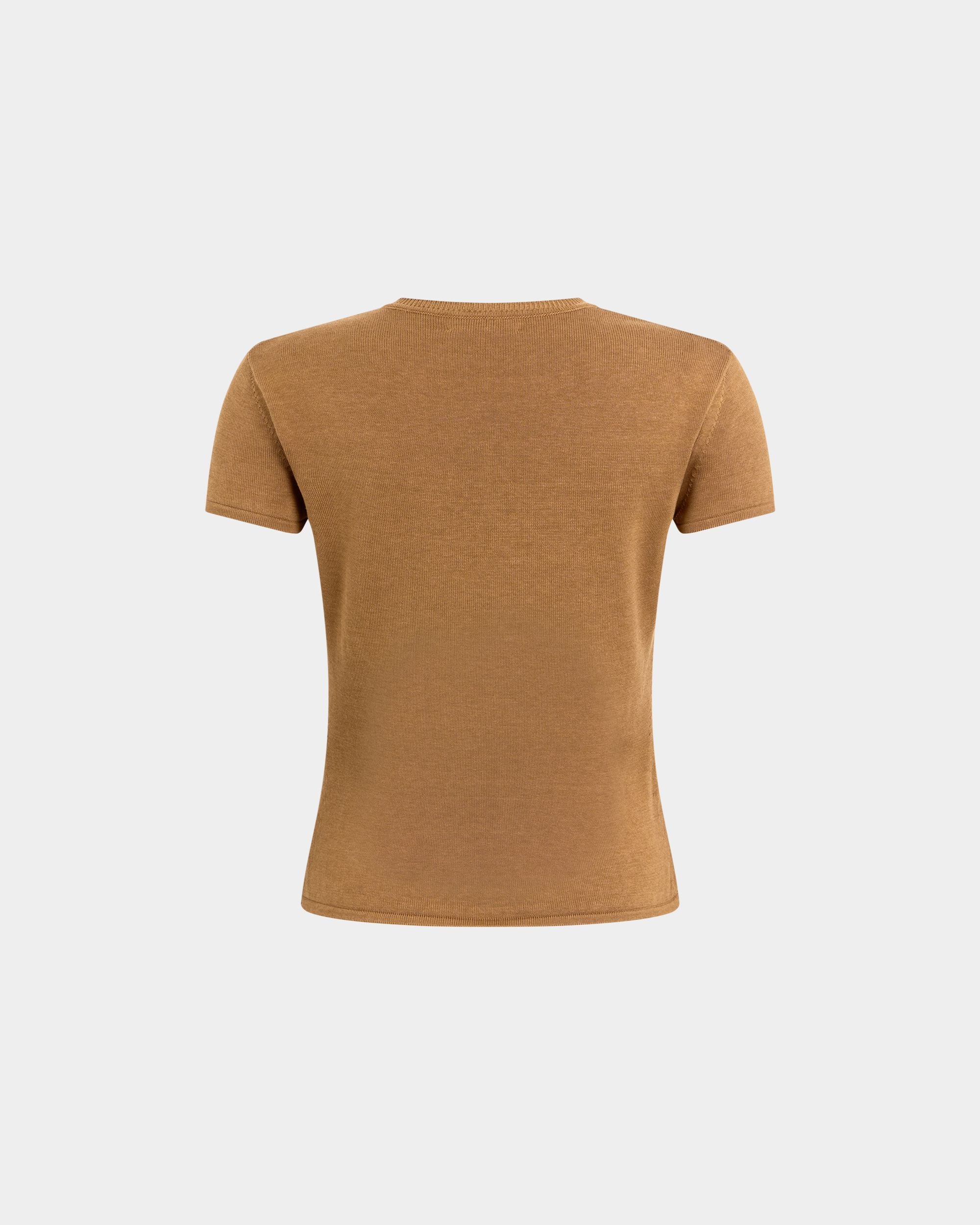 Bally Global - Knit Top in Camel Cotton And Silk - Beige