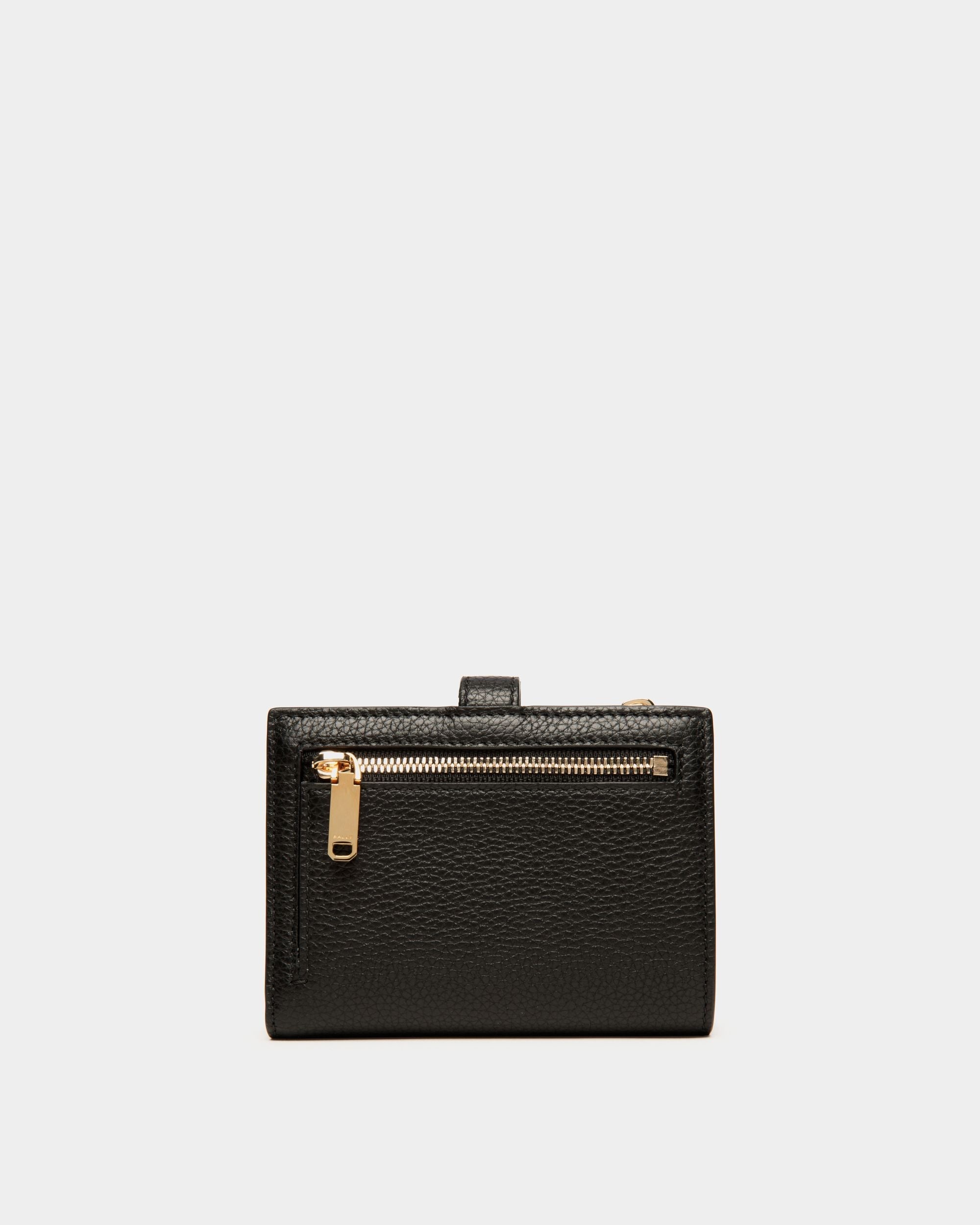 Bally Global - Lock Me Wallet in Black Grained Leather - Black