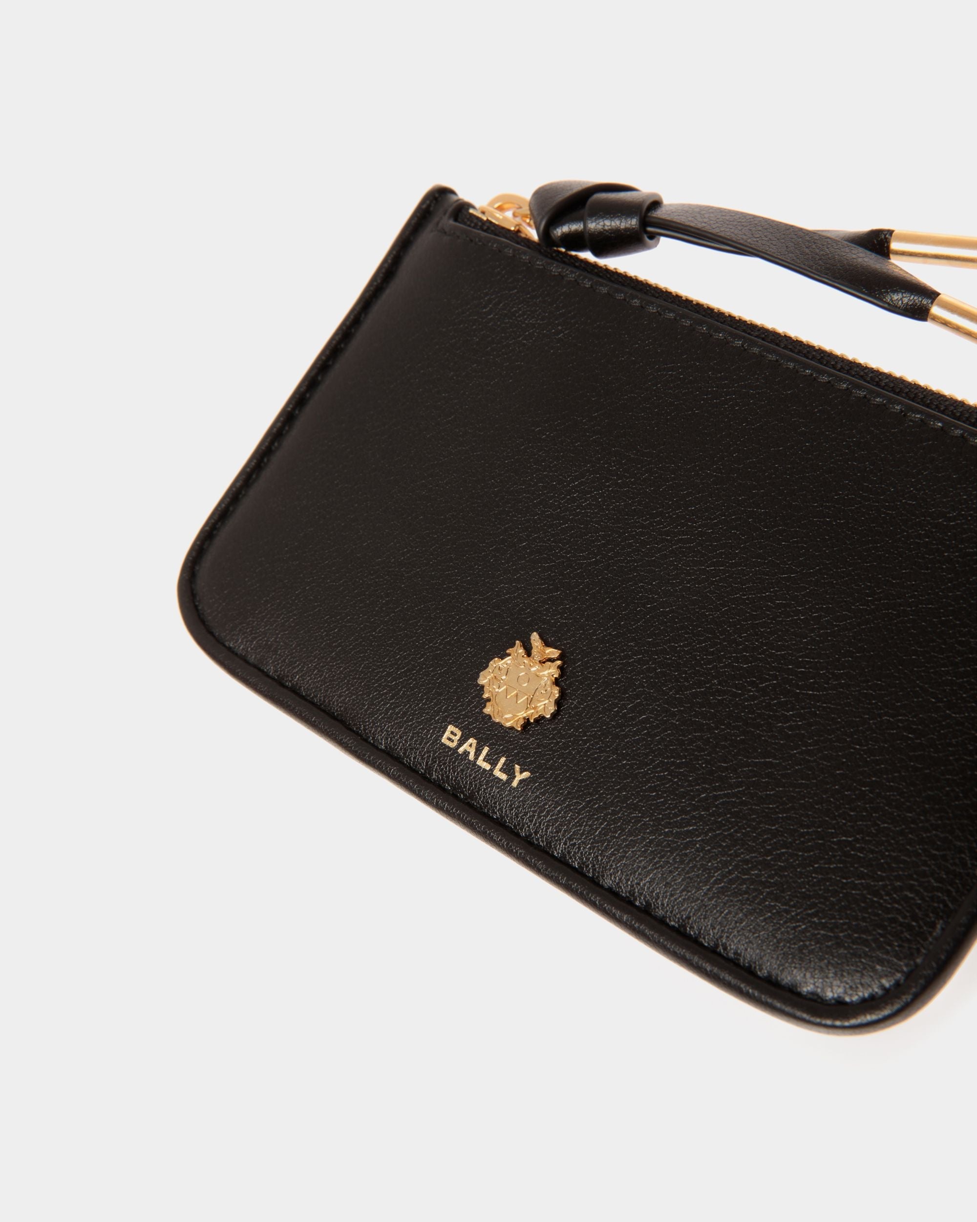 Bally Global - Bally Essential ジップ カードホルダー ブラック レザー - ブラック