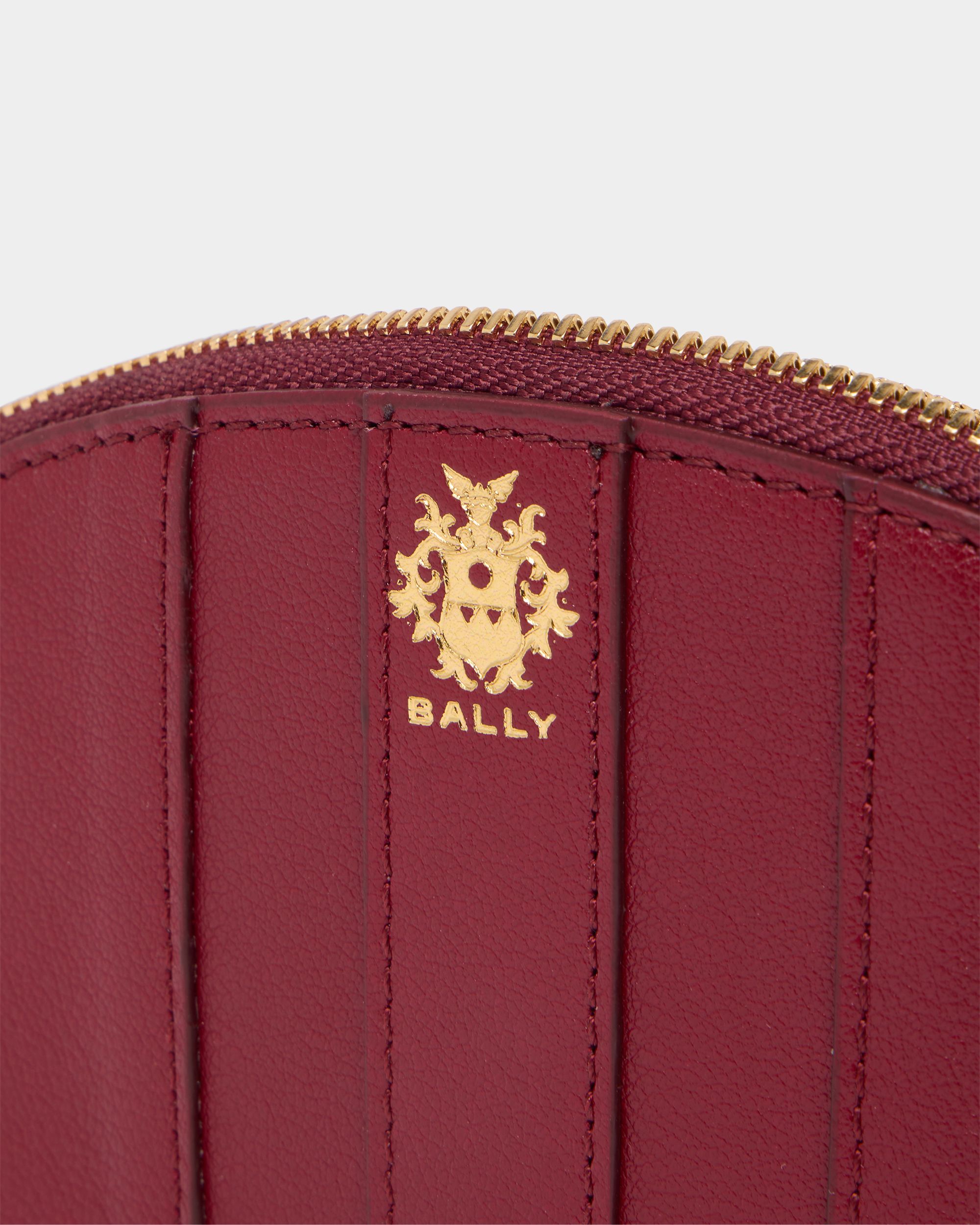 Bally Global - Signature Coin Purse in Ruby Red Leather - Red