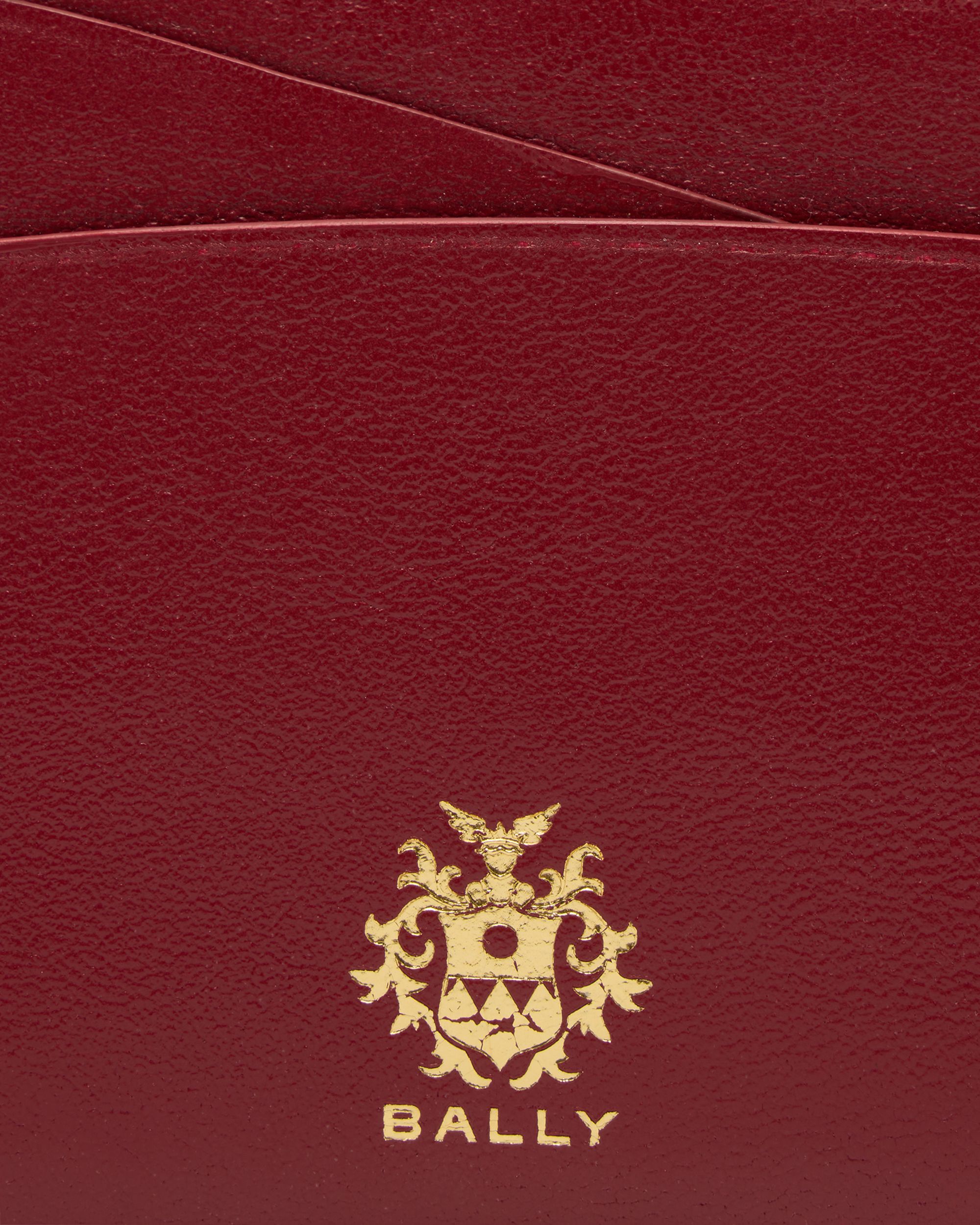 Bally Global - Bally Essential カードホルダー ルビーレッドレザー - レッド