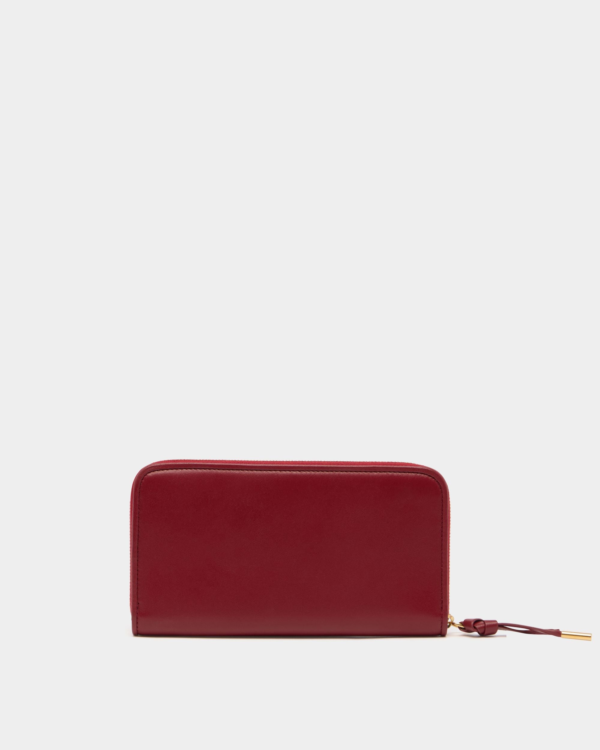 Bally Global - Bally Essential Long Wallet in Ruby Red Leather - Red