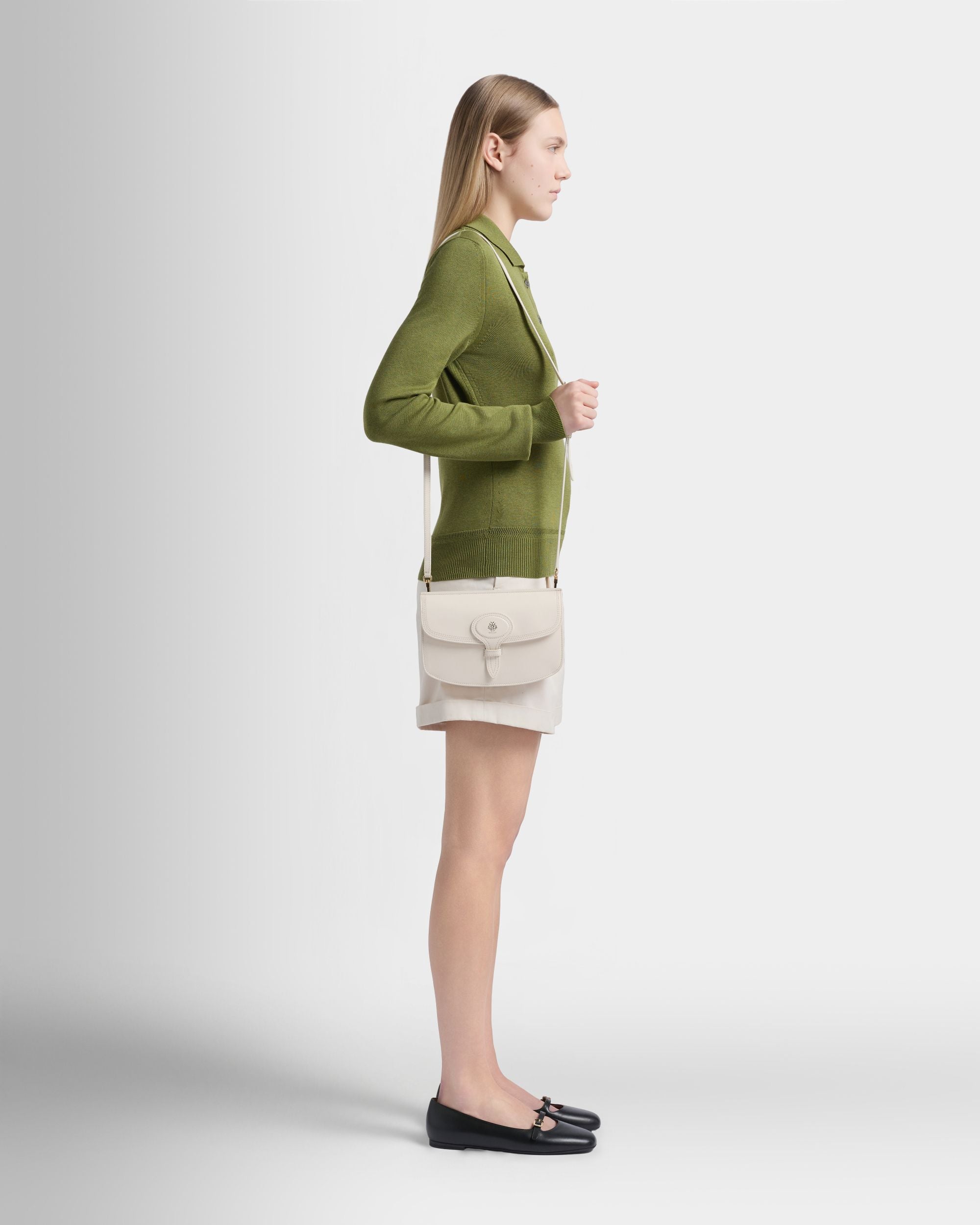 Bally Global - Beckett Minibag in Ivory Leather - White