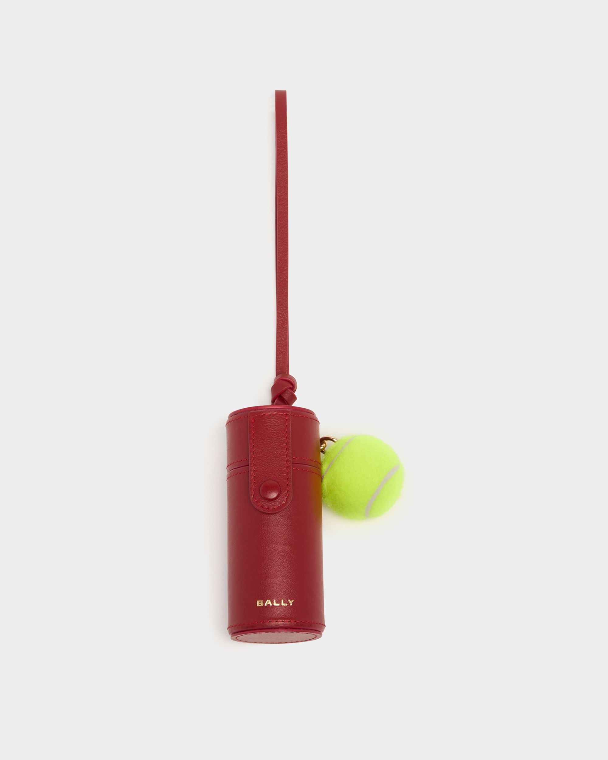 Bally Global - Tennis Lipstick Case in Red Leather - Red