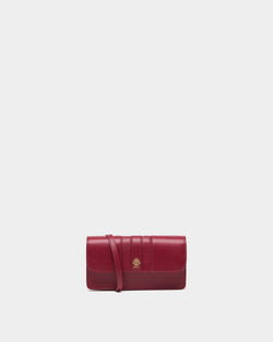 Signature Phone Wallet in Ruby Red Leather